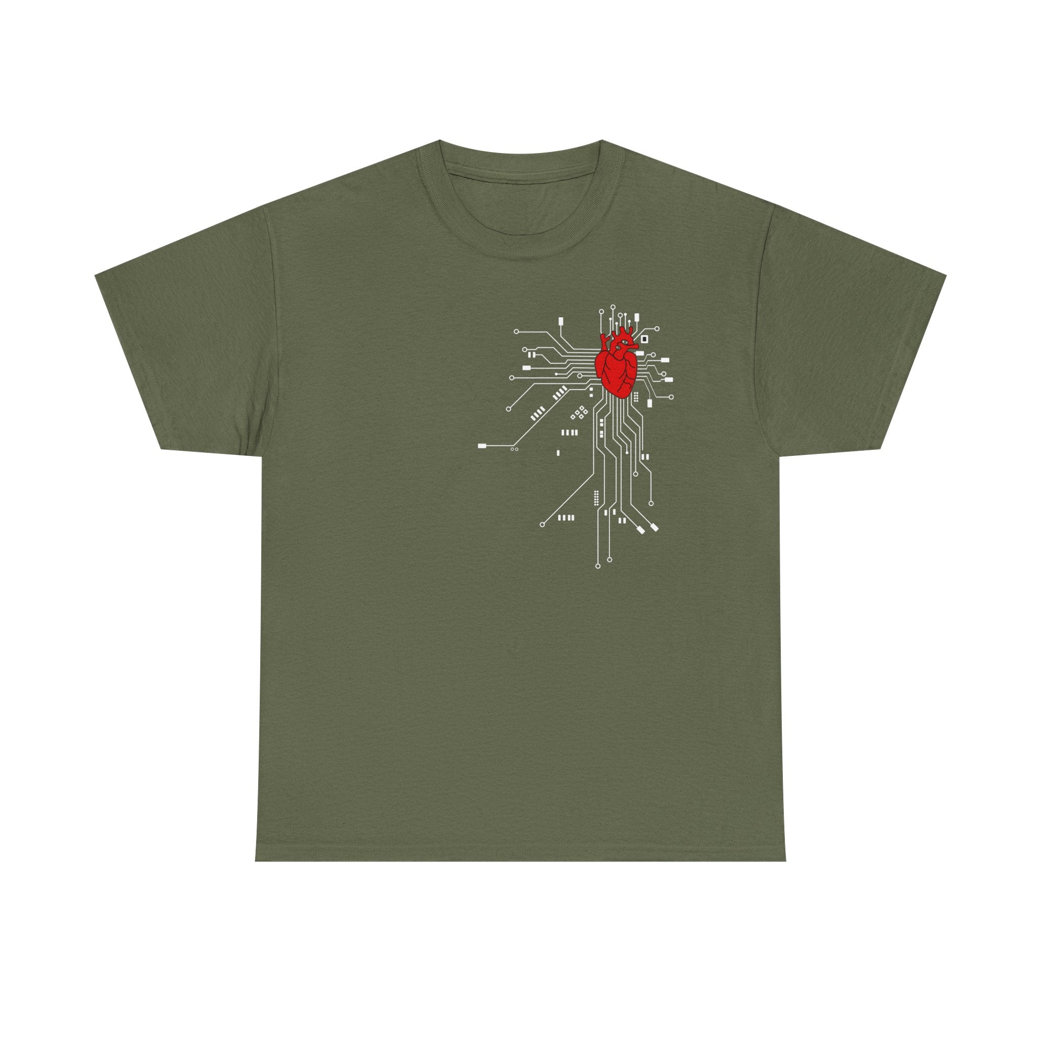 Circuit Heart T-Shirt — Tech Anatomical Heart Graphic Tee