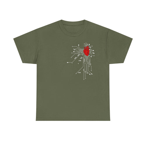 Circuit Heart T-Shirt — Tech Anatomical Heart Graphic Tee