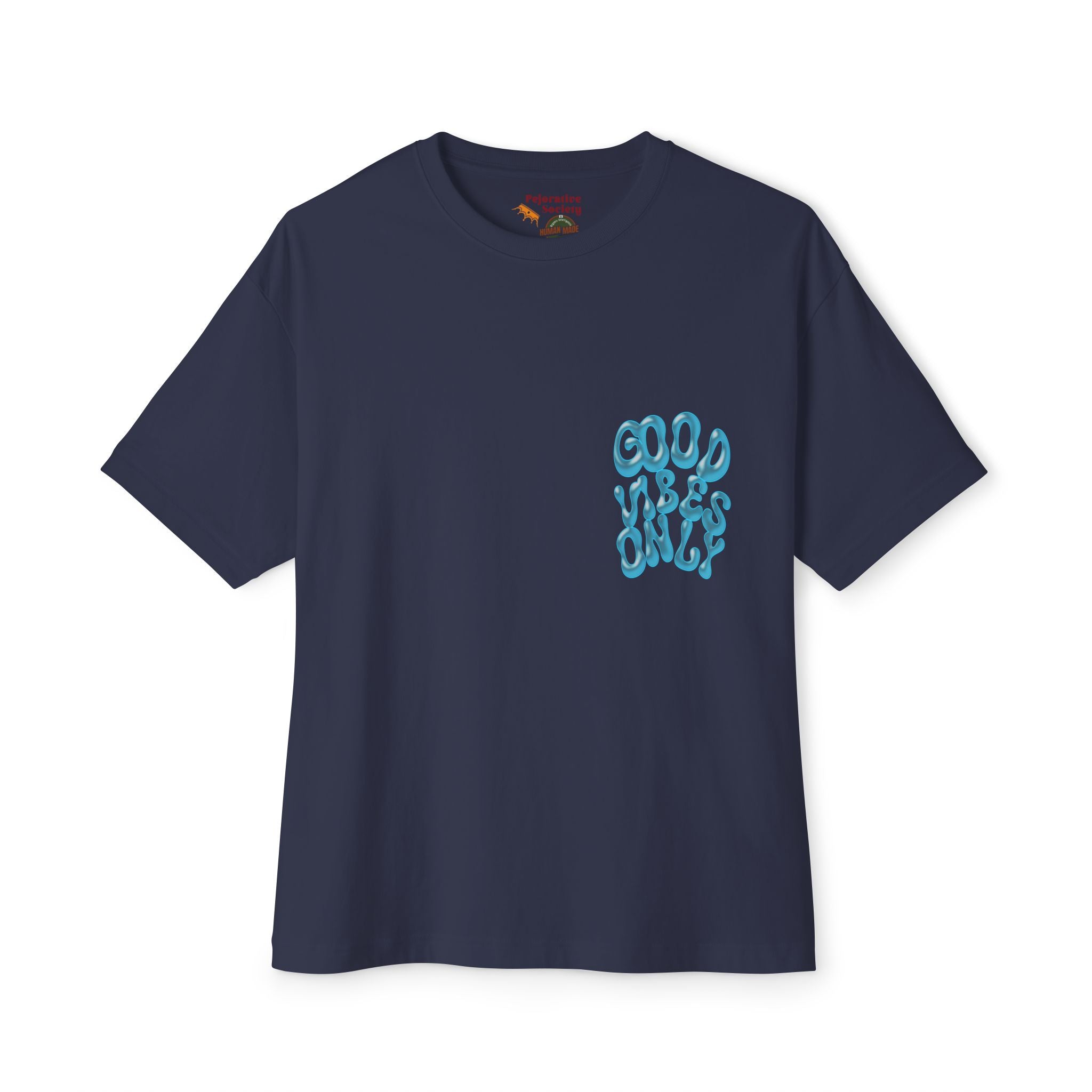 Good Vibes Only Boxy Tee — Oversized Graphic