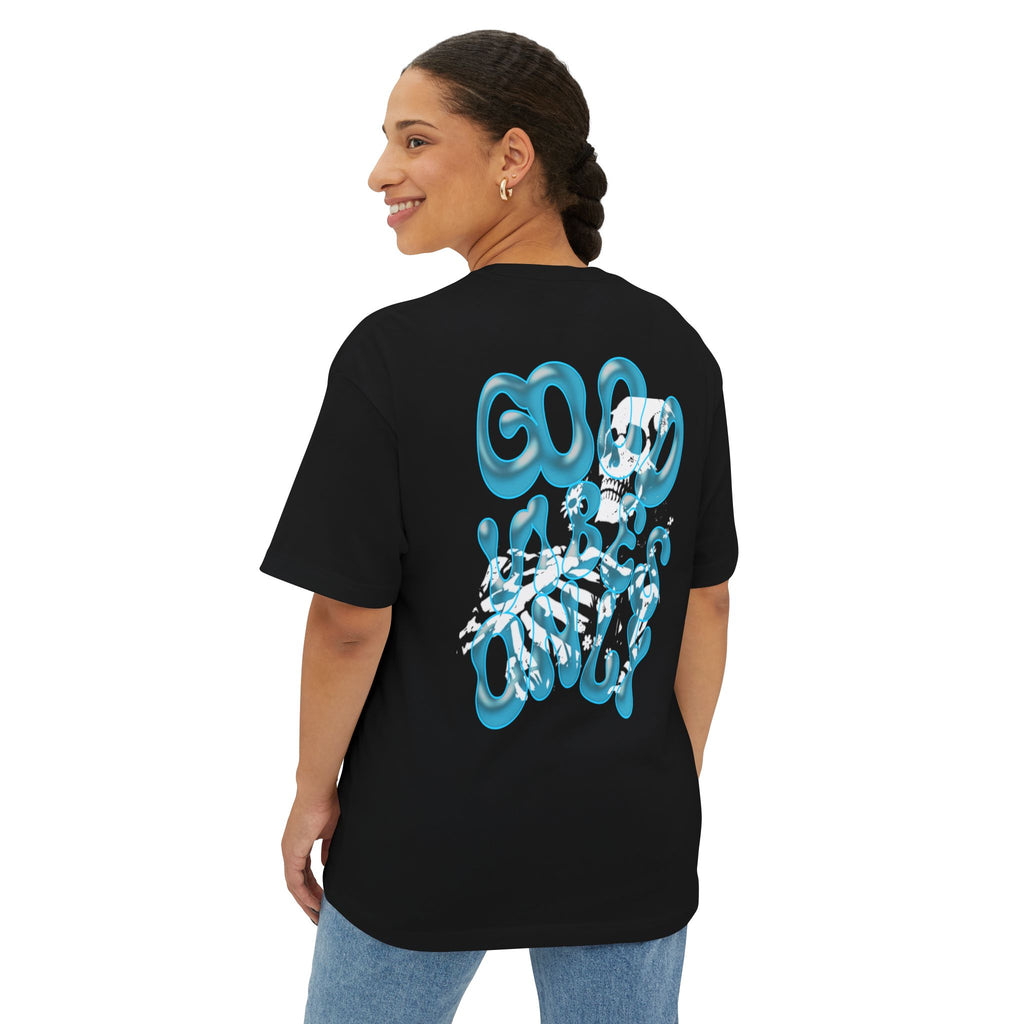 Good Vibes Only Boxy Tee — Oversized Graphic