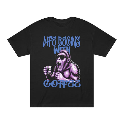 Coffee Ape — "Life Begins With Coffee"