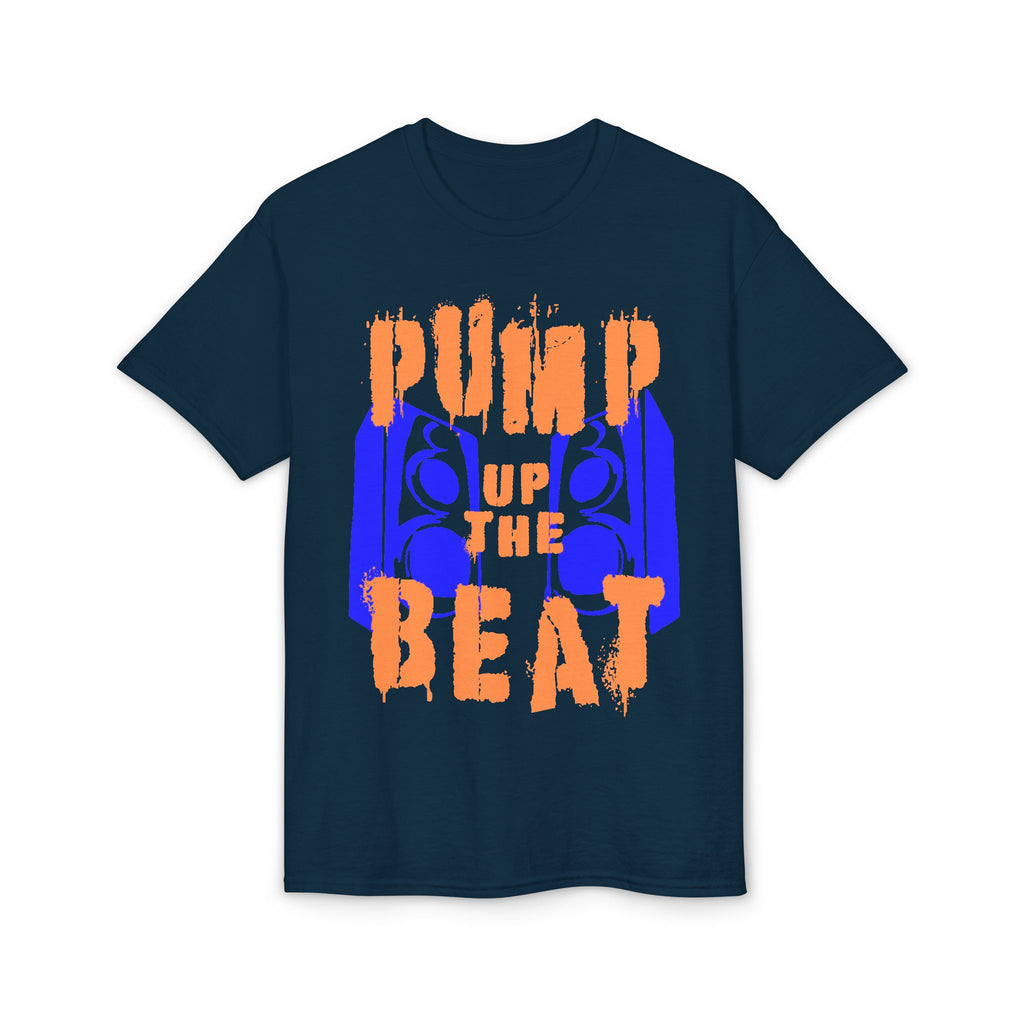 Pump Up the Beat T-Shirt — Retro Boombox Music Tee