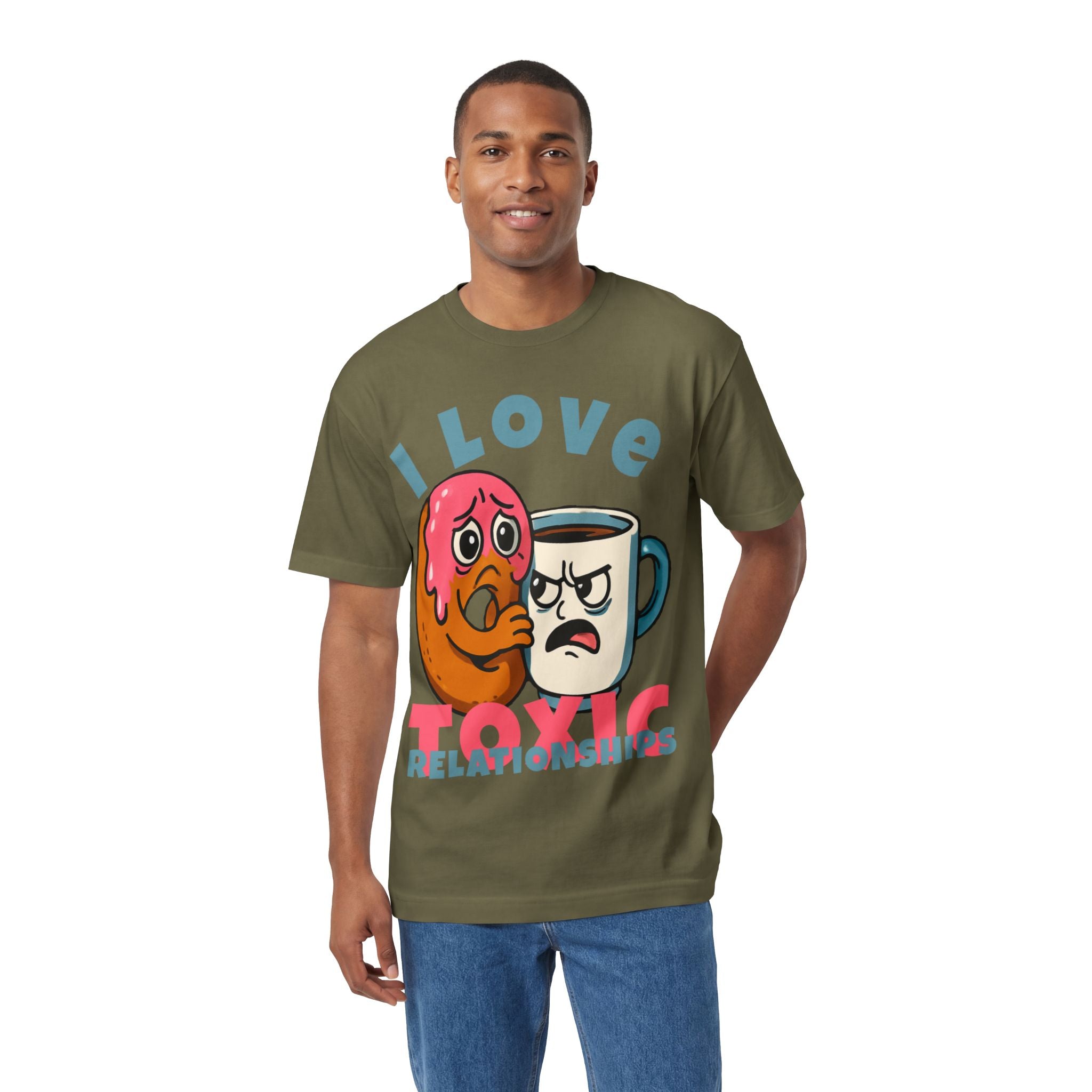 I Love Toxic Relationships Tee — Funny Donut & Coffee Graphic