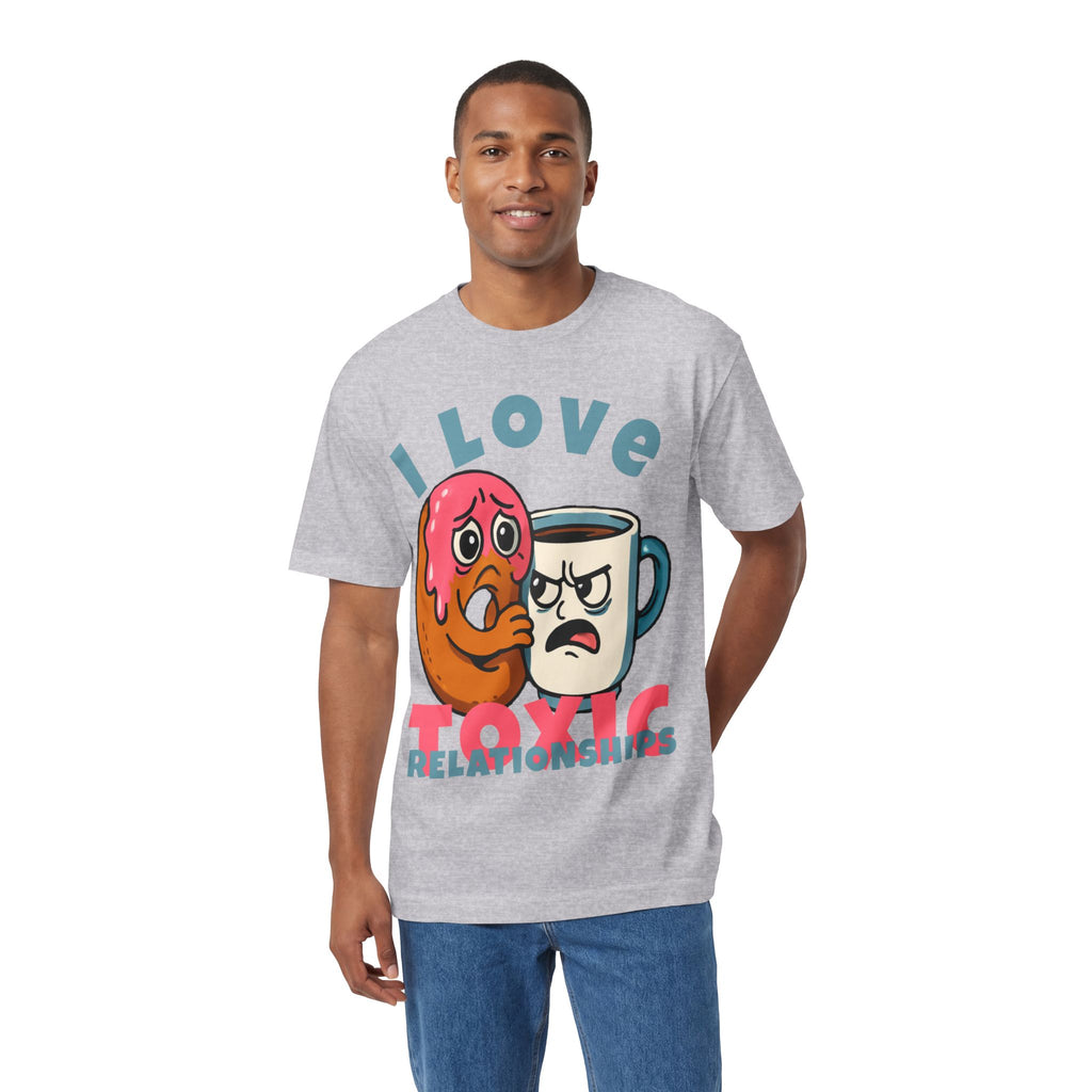I Love Toxic Relationships Tee — Funny Donut & Coffee Graphic