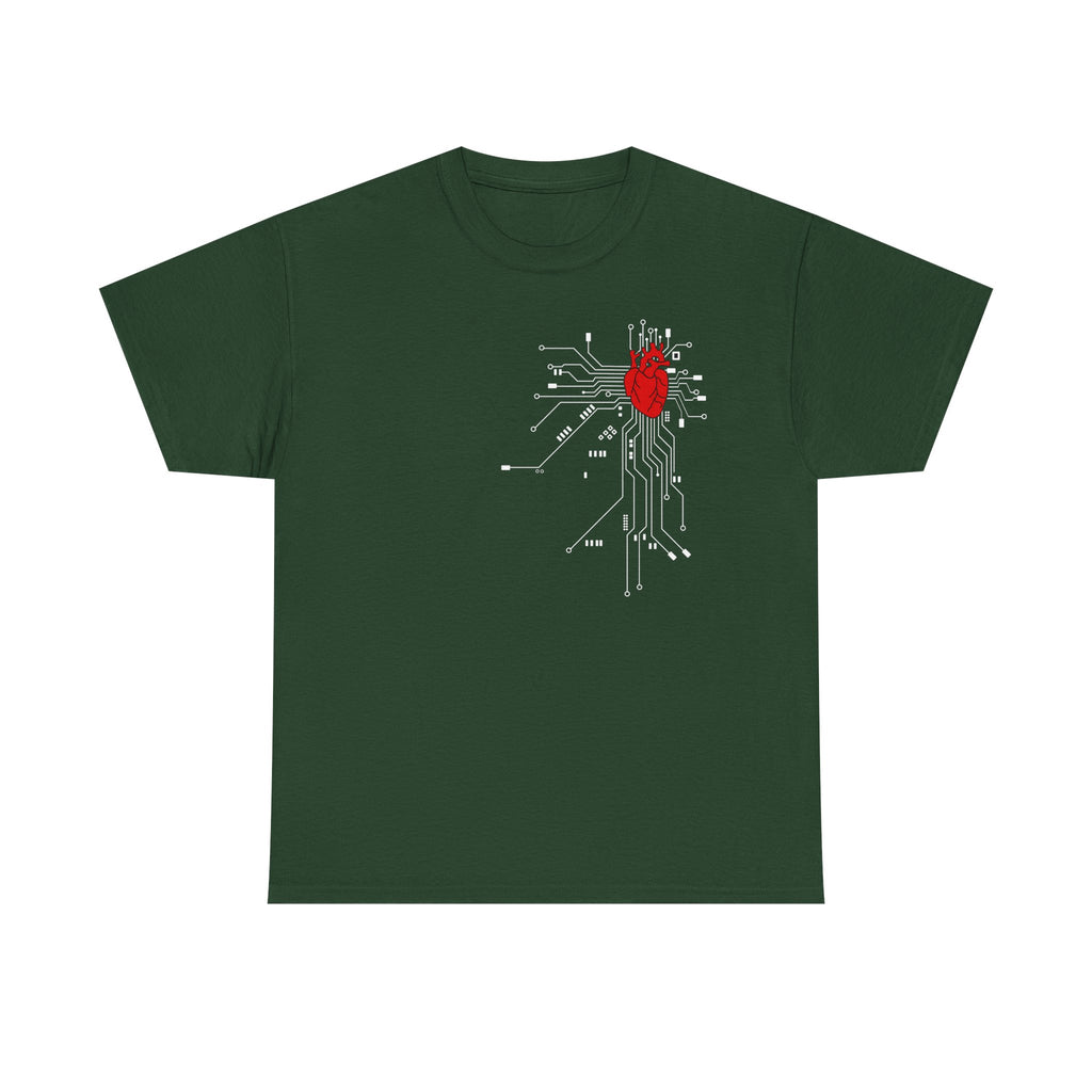 Circuit Heart T-Shirt — Tech Anatomical Heart Graphic Tee