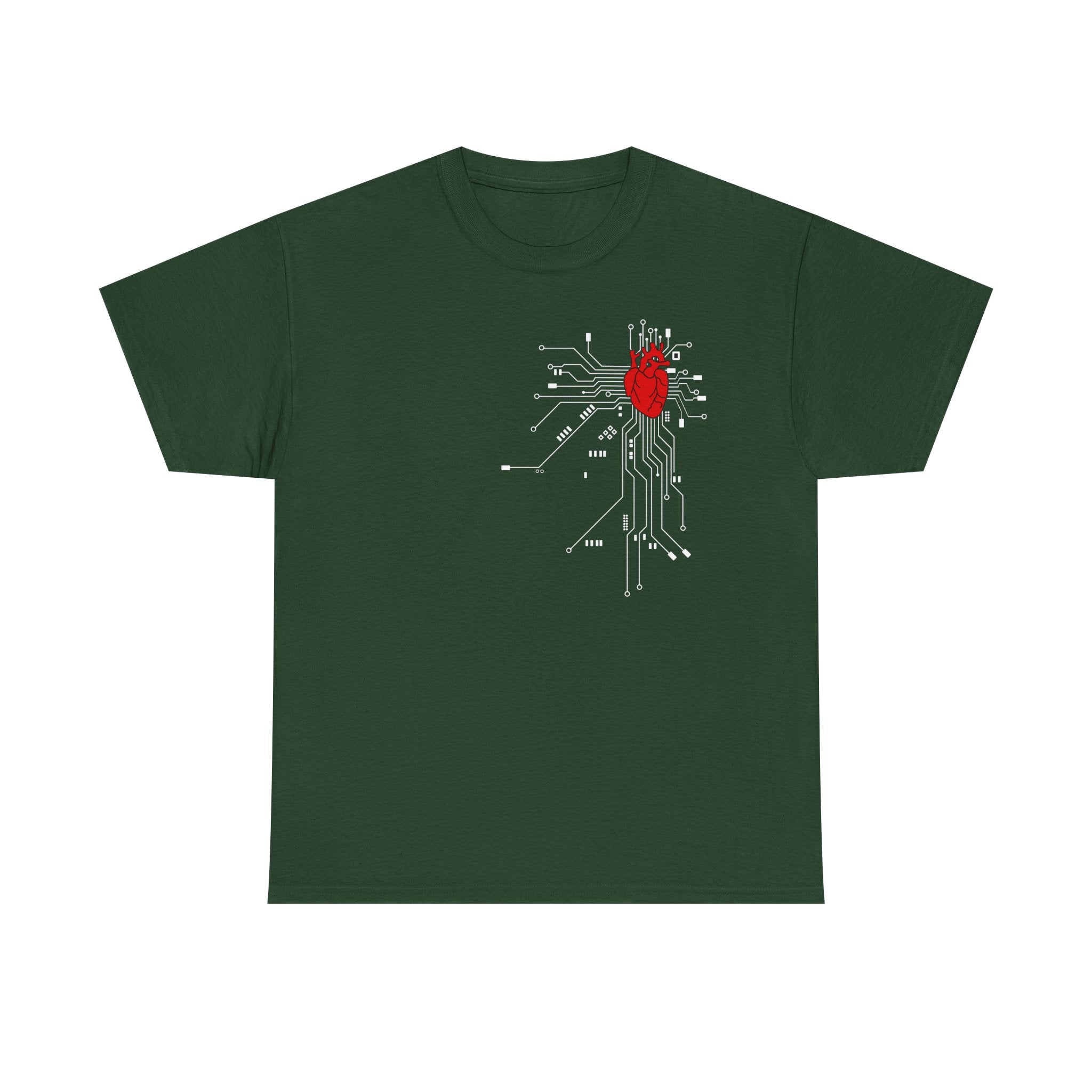 Circuit Heart T-Shirt — Tech Anatomical Heart Graphic Tee