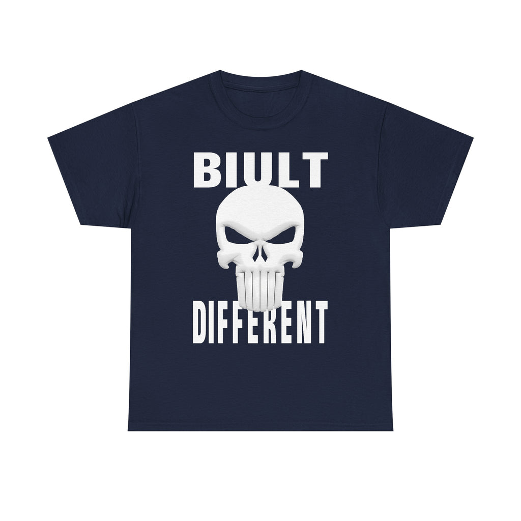 Built Different Skull T-Shirt — Bold Graphic Tee for Rebels & Motorheads
