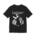 Lucipurr Cat Tee — Gothic Flame Cat Graphic