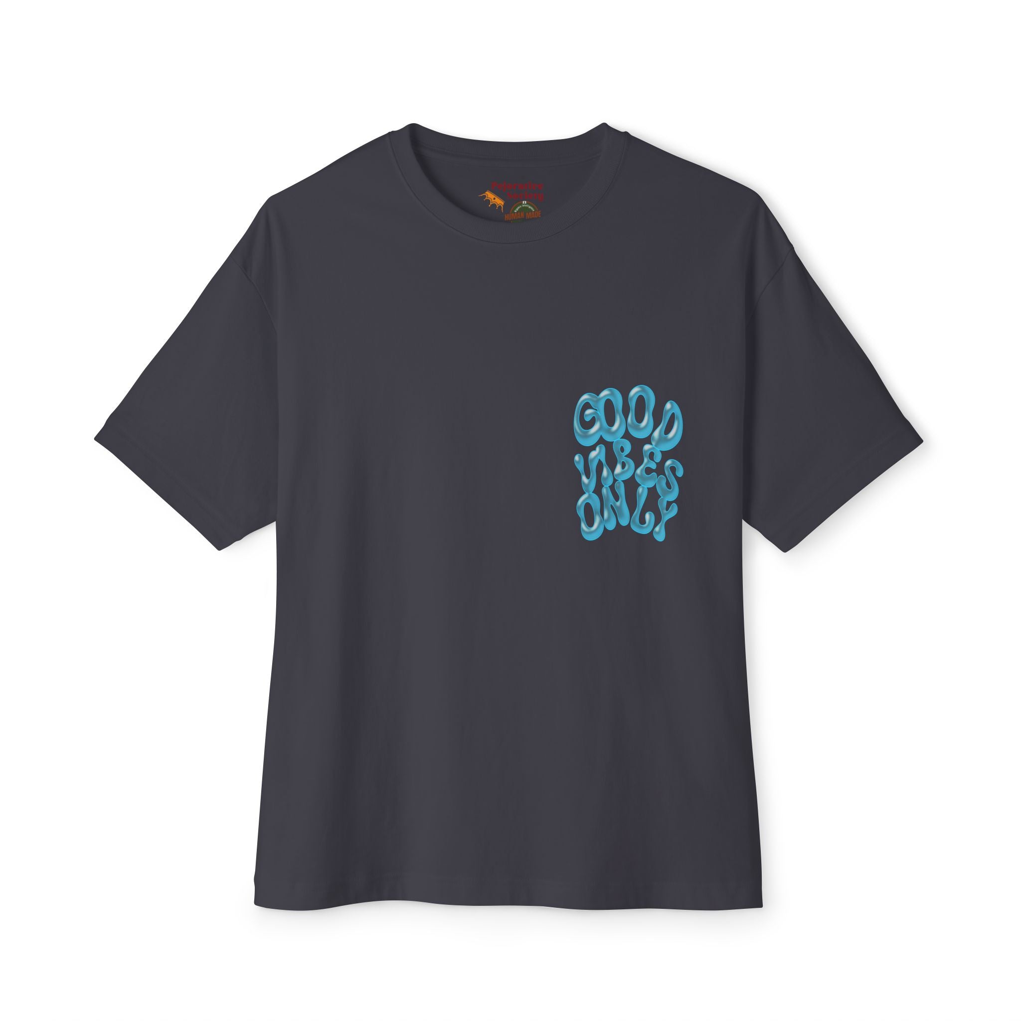 Good Vibes Only Boxy Tee — Oversized Graphic