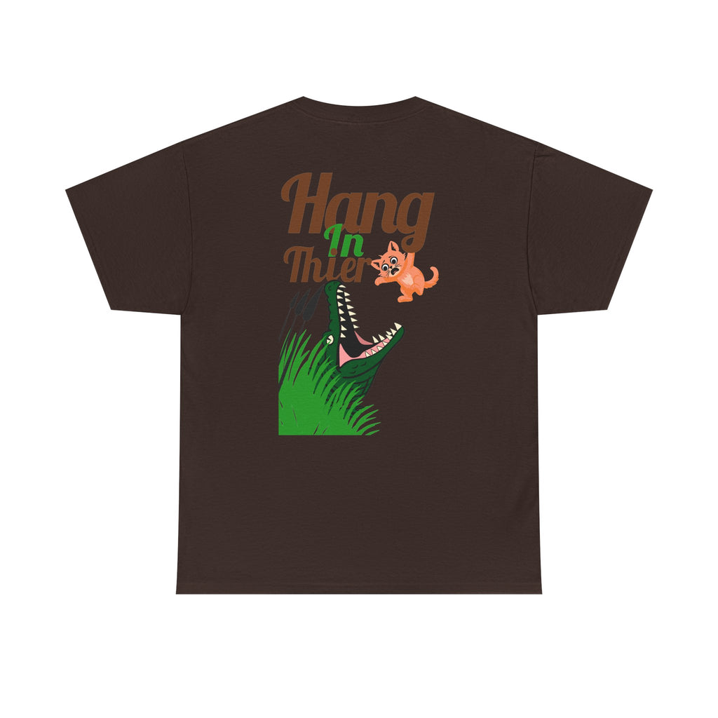 T-Shirt — Motivational Coach / "Hang In There" Alligator Graphic