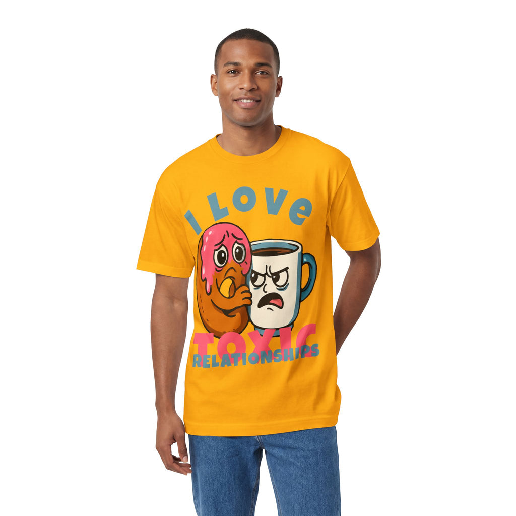 I Love Toxic Relationships Tee — Funny Donut & Coffee Graphic