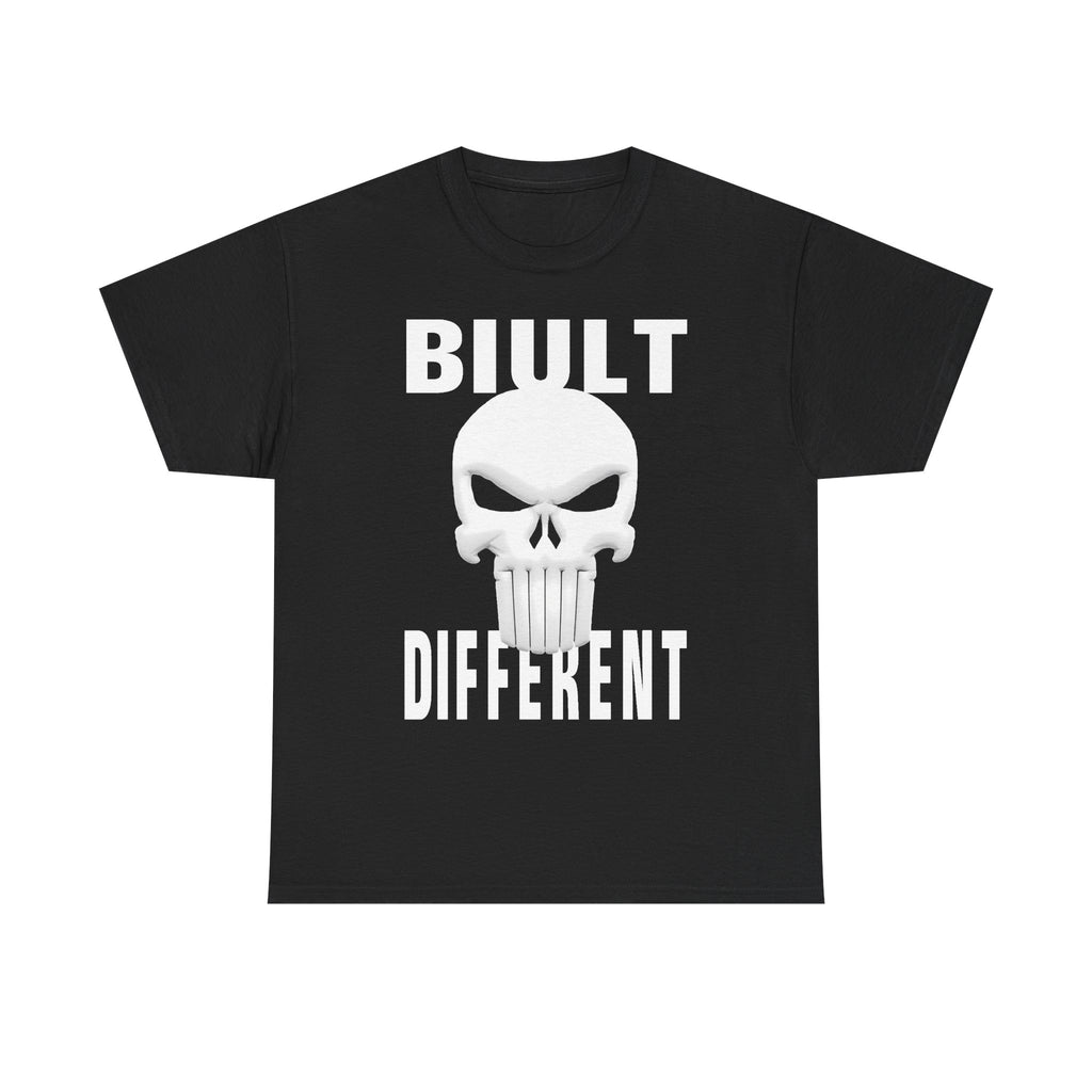 Built Different Skull T-Shirt — Bold Graphic Tee for Rebels & Motorheads