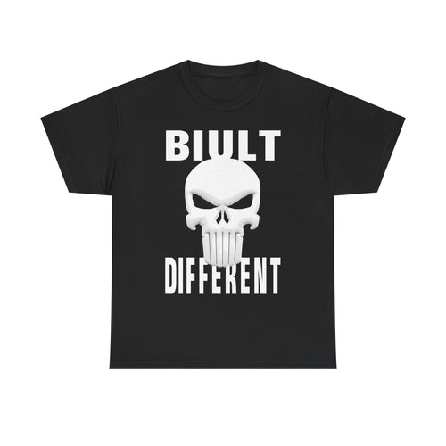 Built Different Skull T-Shirt — Bold Graphic Tee for Rebels & Motorheads