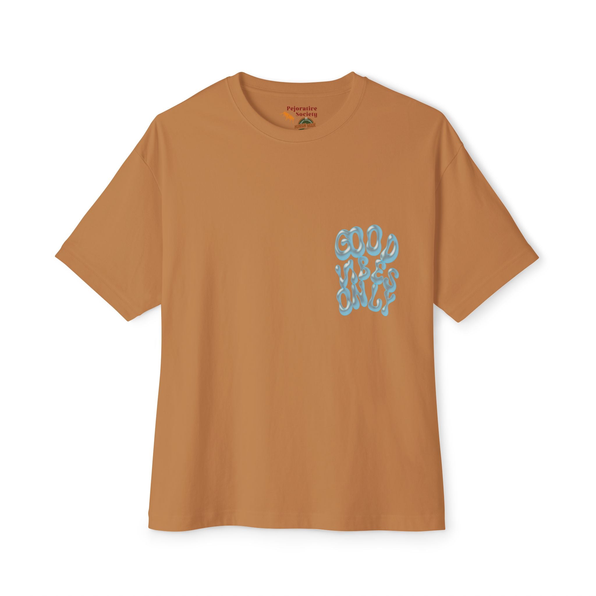 Good Vibes Only Boxy Tee — Oversized Graphic