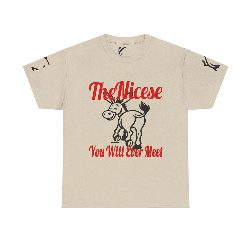 Nice Donkey T-Shirt — "The Nicest You Will Ever Meet" Funny Graphic Tee