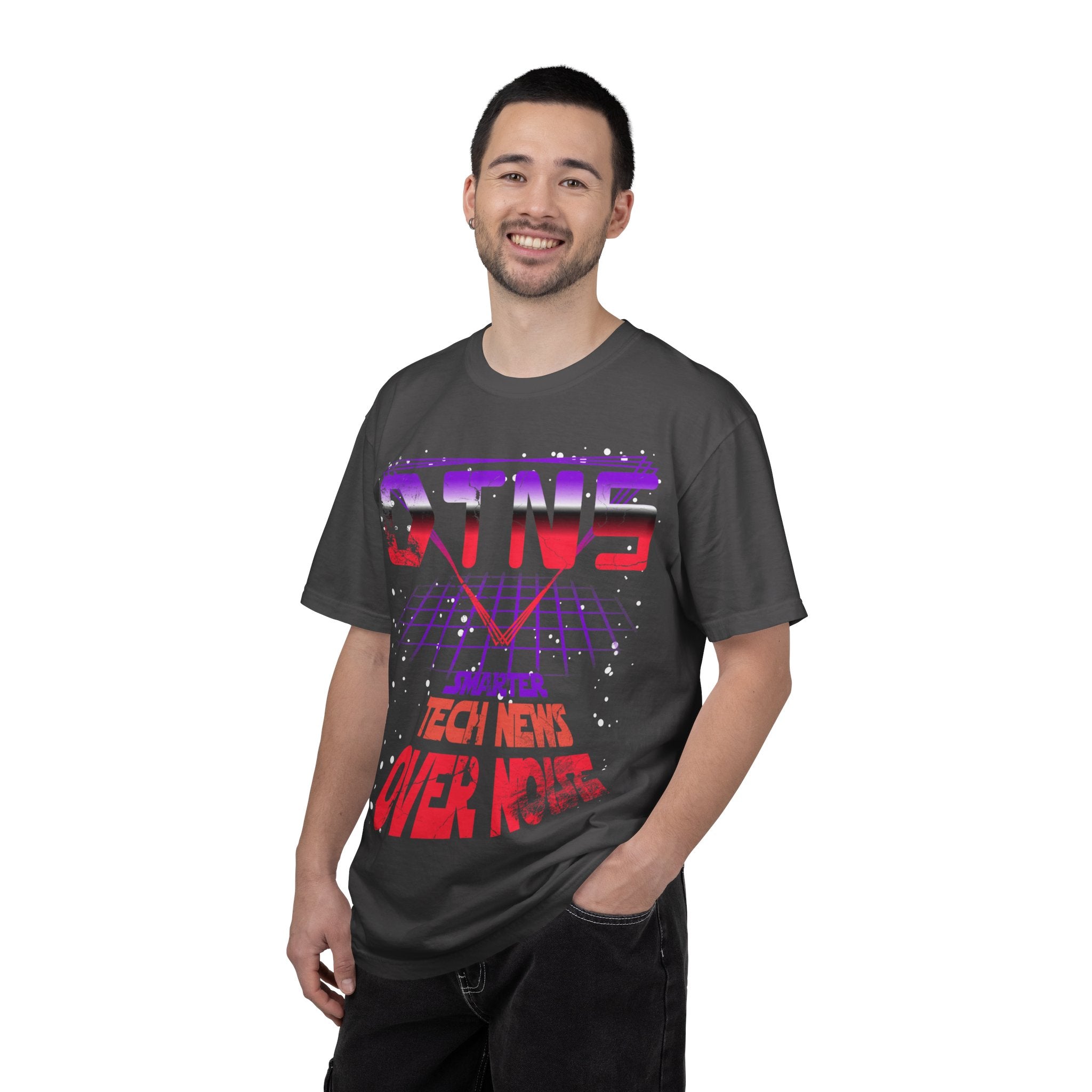 Retro Tech News T-Shirt — 'Smarter Tech News Over Noise' Graphic Tee