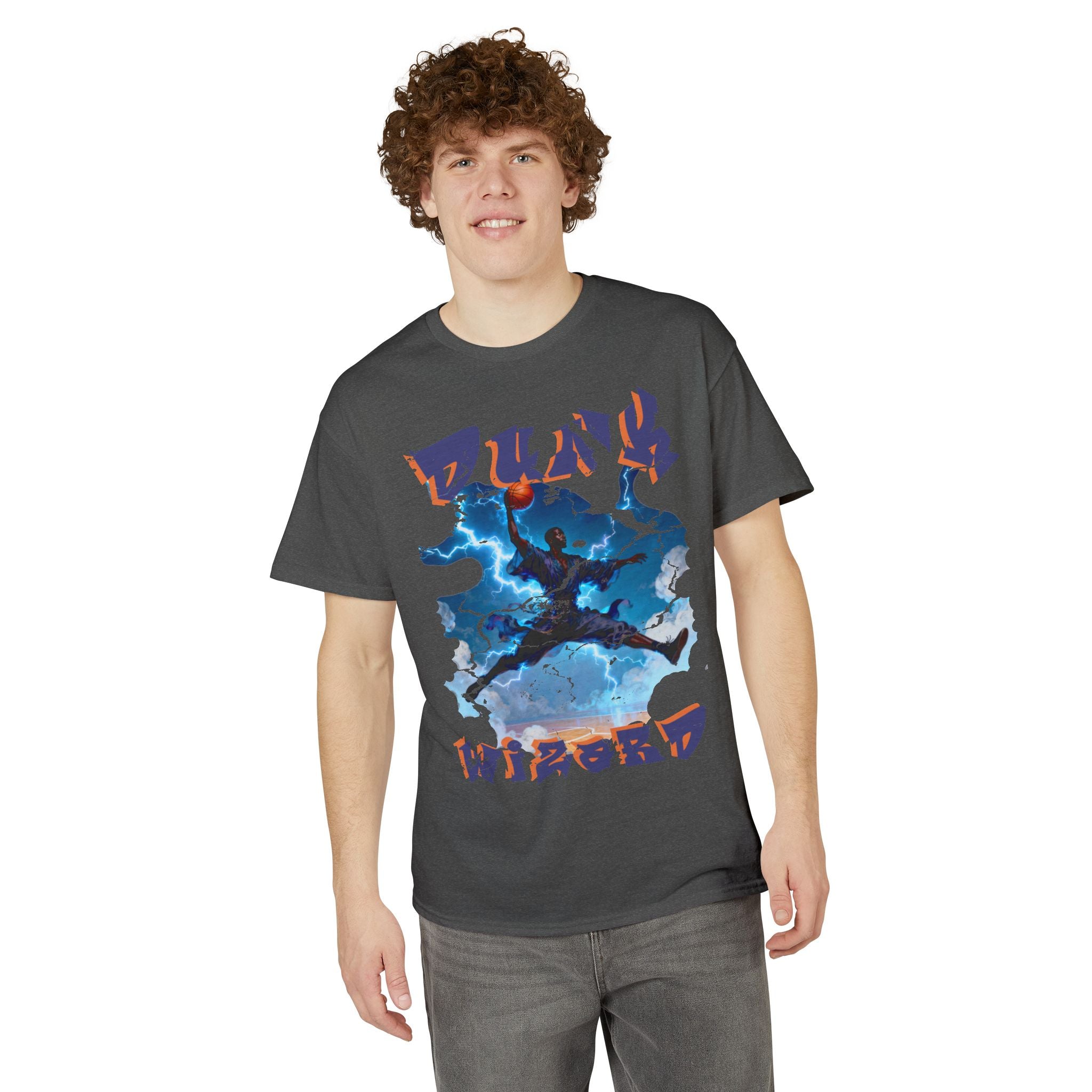 Thunderstorm Jump Graphic T-Shirt — "Pure Wired" Urban Athletic Tee
