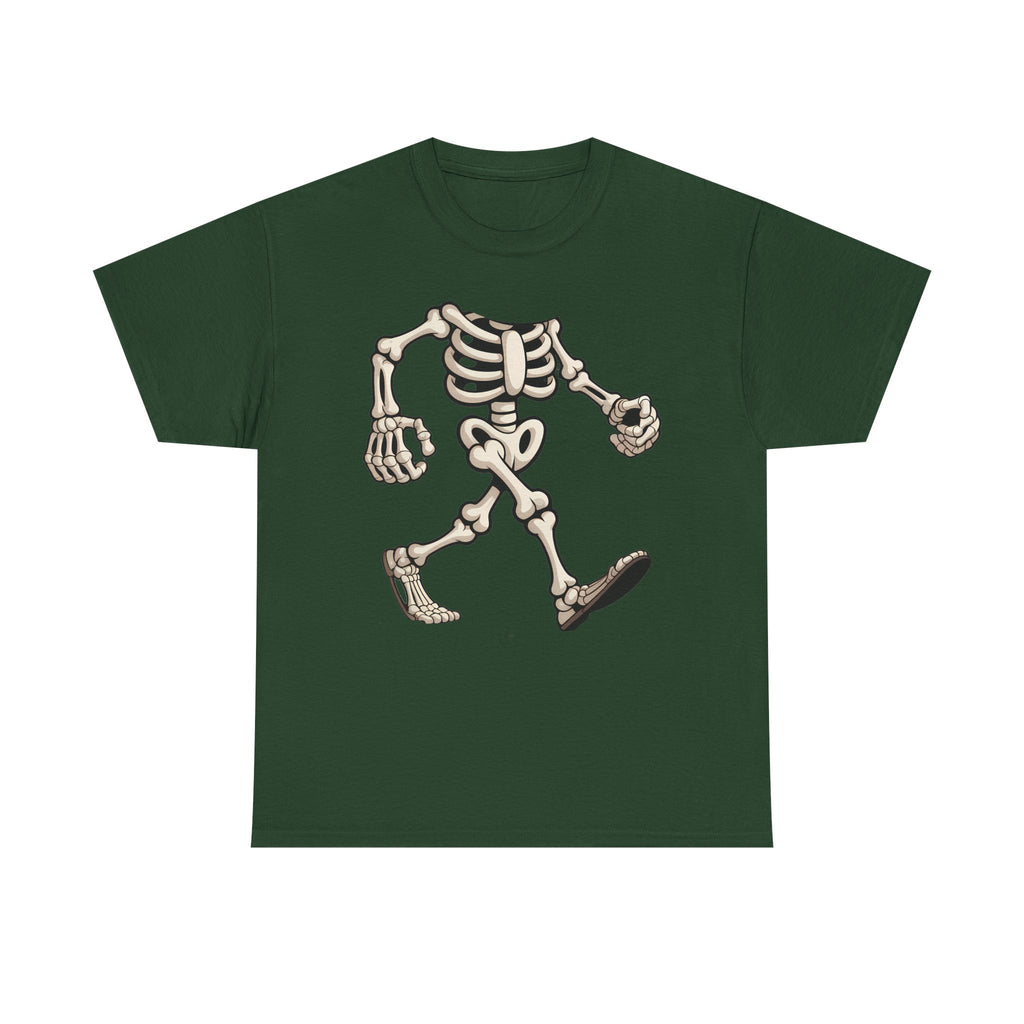Walking Skeleton T‑Shirt — Retro Spooky Halloween Tee