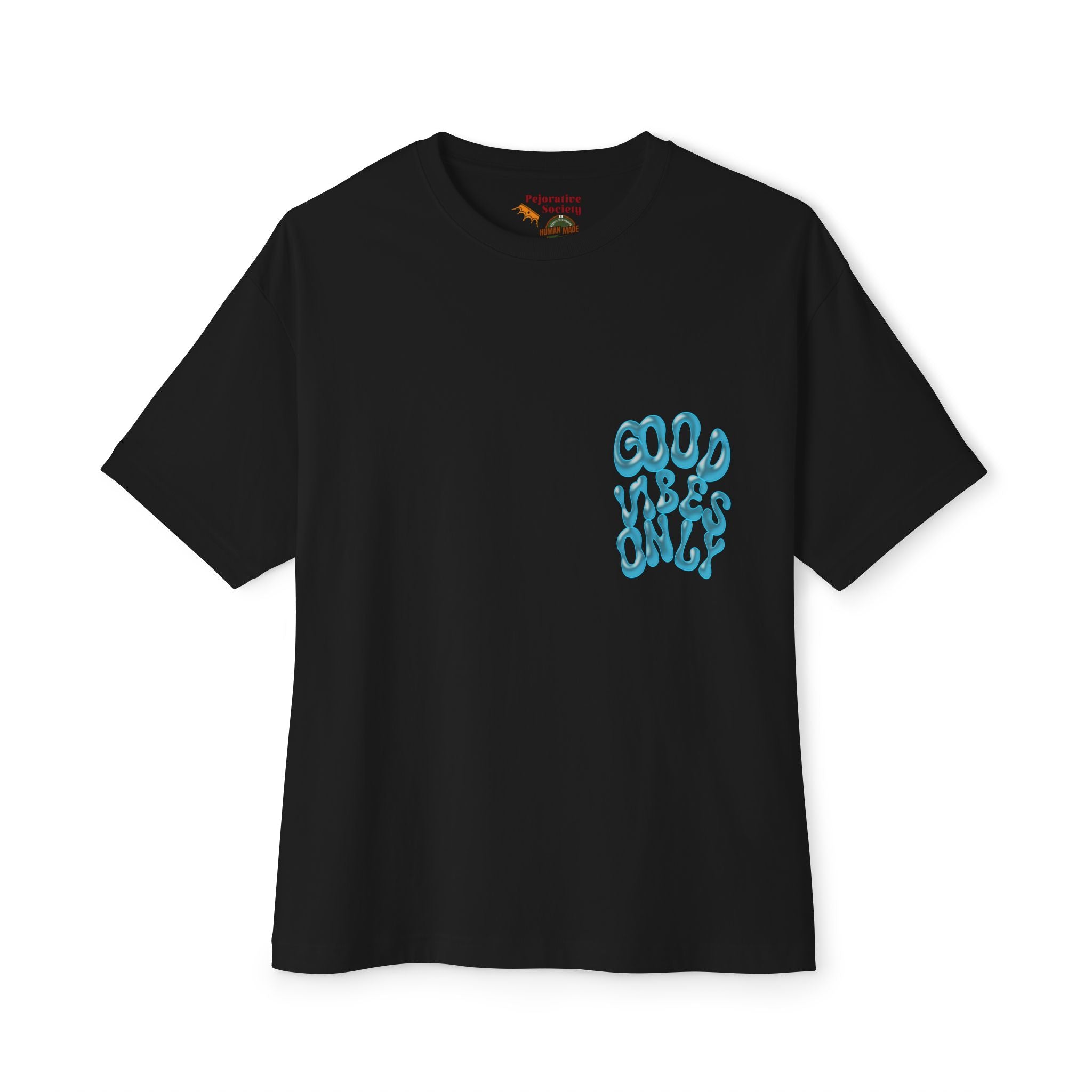Good Vibes Only Boxy Tee — Oversized Graphic
