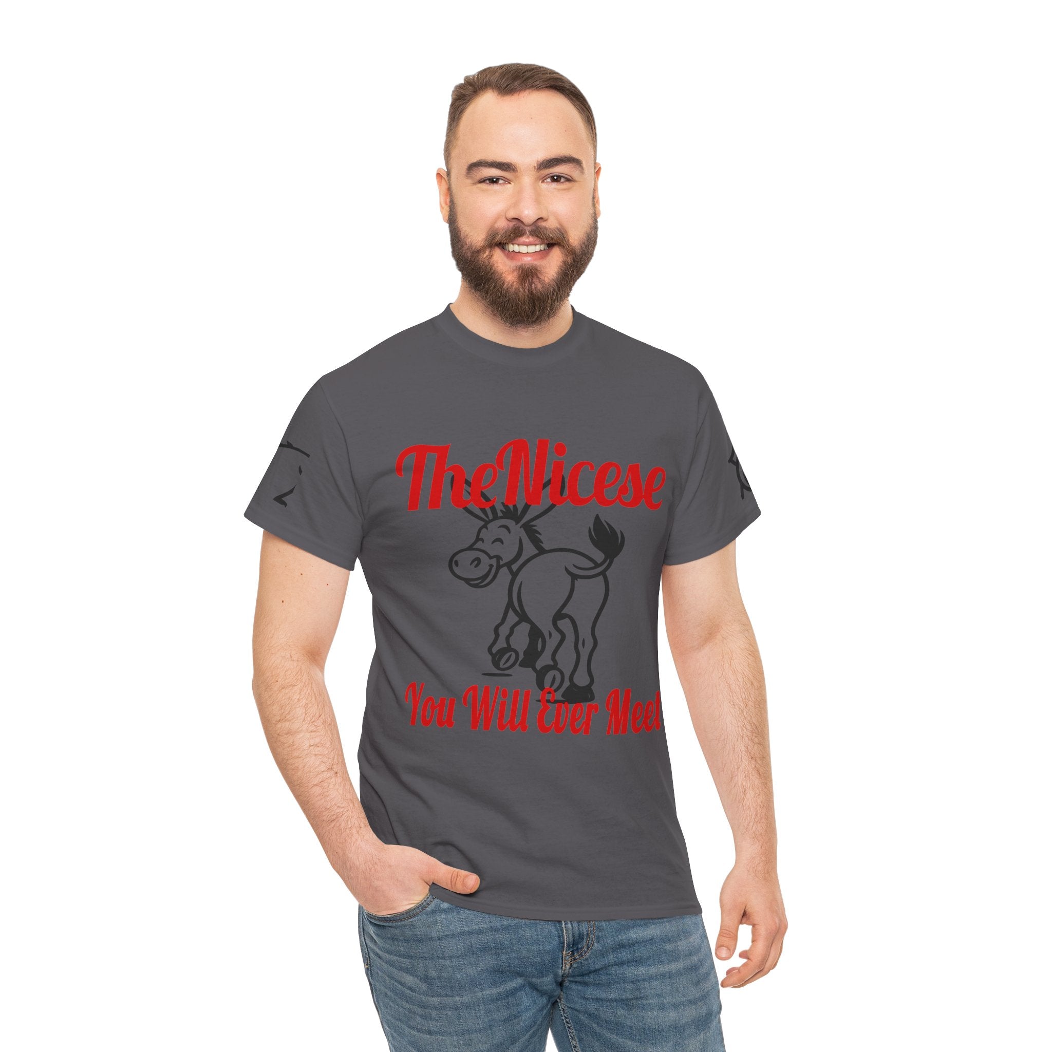 Nice Donkey T-Shirt — "The Nicest You Will Ever Meet" Funny Graphic Tee