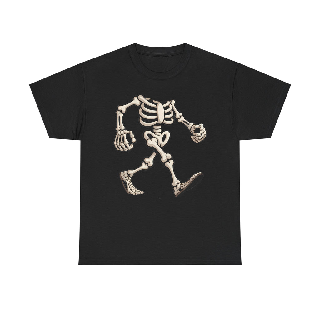 Walking Skeleton T‑Shirt — Retro Spooky Halloween Tee