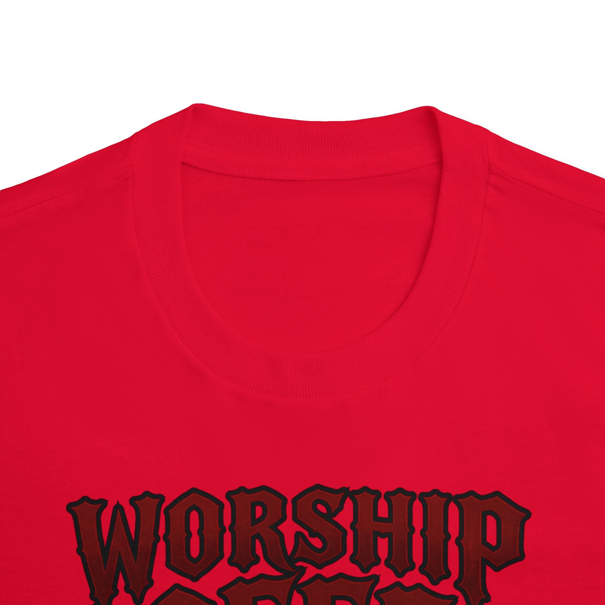 Worship Coffee Tee — "The Dark Lord" Gothic Coffee Shirt
