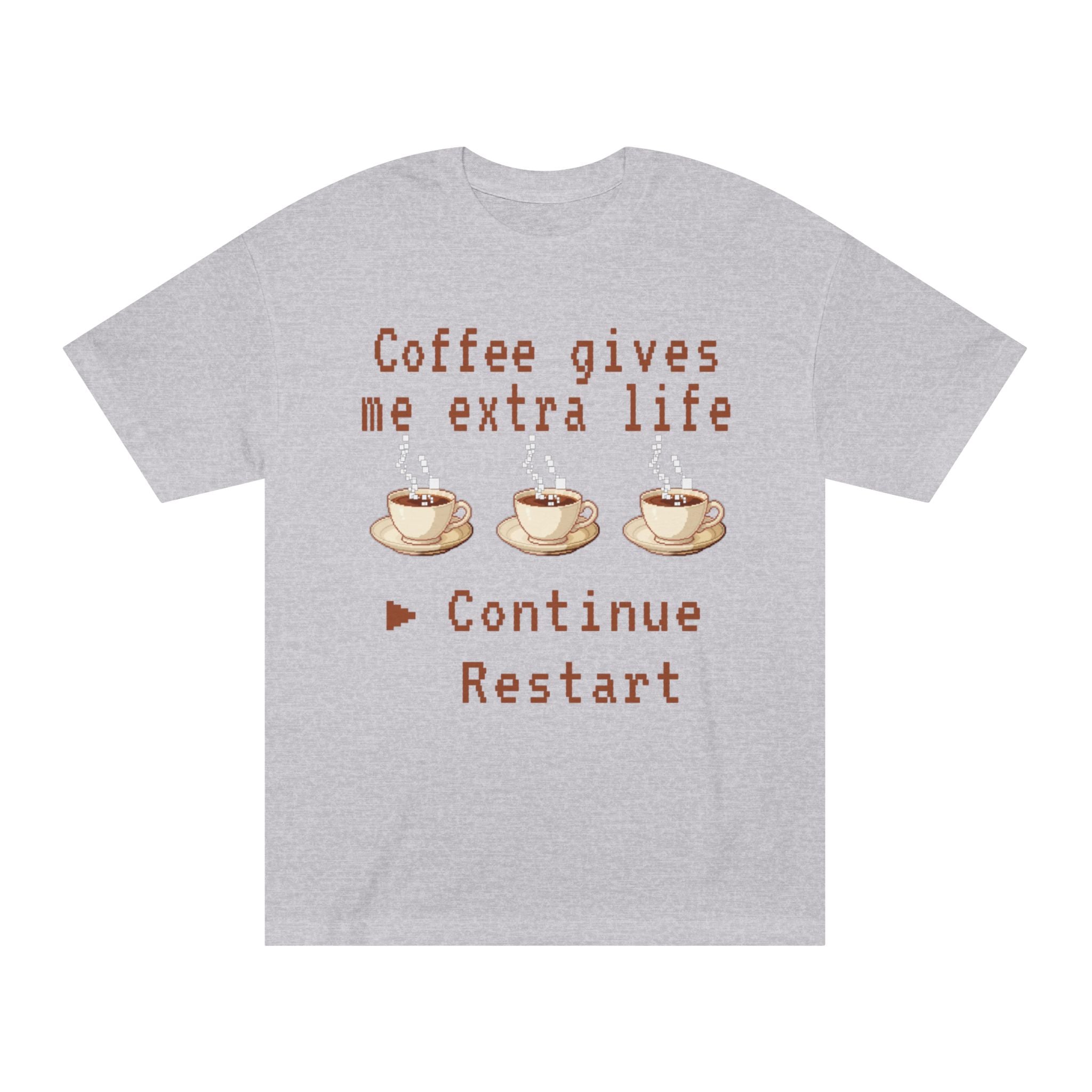 Coffee Gives Me Extra Life Tee — Retro Gamer Coffee