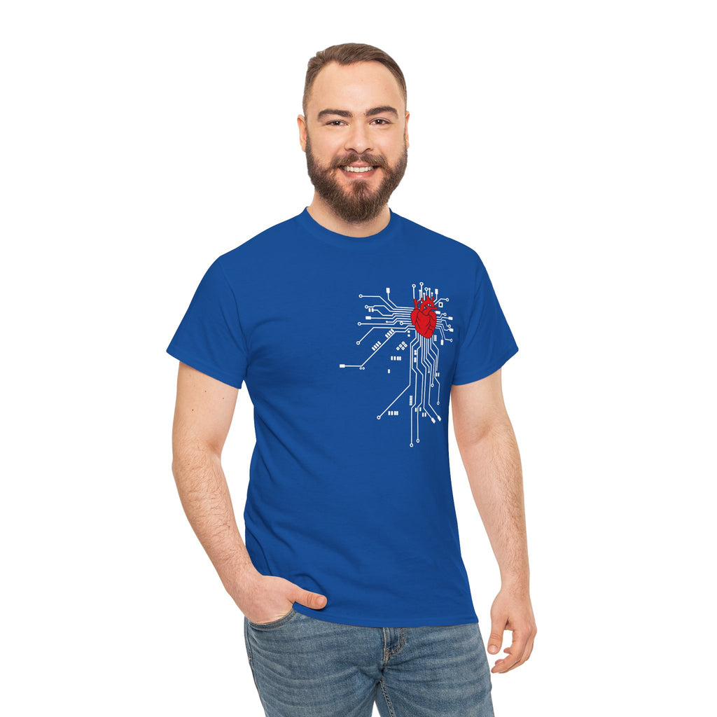 Circuit Heart T-Shirt — Tech Anatomical Heart Graphic Tee