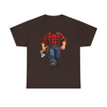 Lumberjack Axe T-Shirt — Vintage Plaid Woodcutter Tee