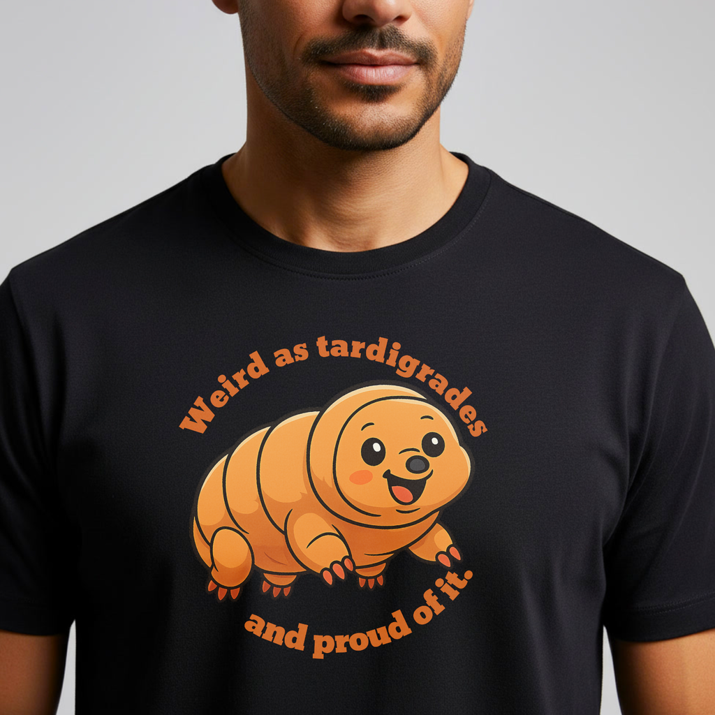 Tardigrade Tee — "Weird as tardigrades and proud of it" Cute Micro-Animal Shirt
