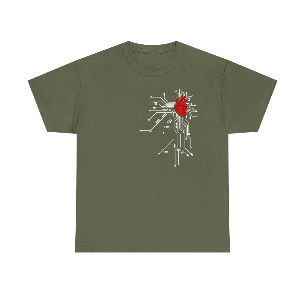 Circuit Heart T-Shirt — Tech Anatomical Heart Graphic Tee