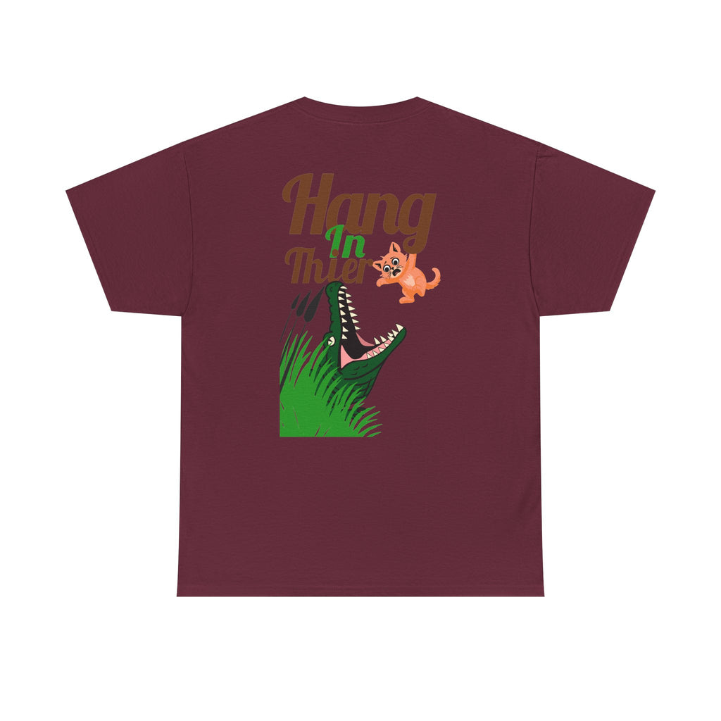 T-Shirt — Motivational Coach / "Hang In There" Alligator Graphic