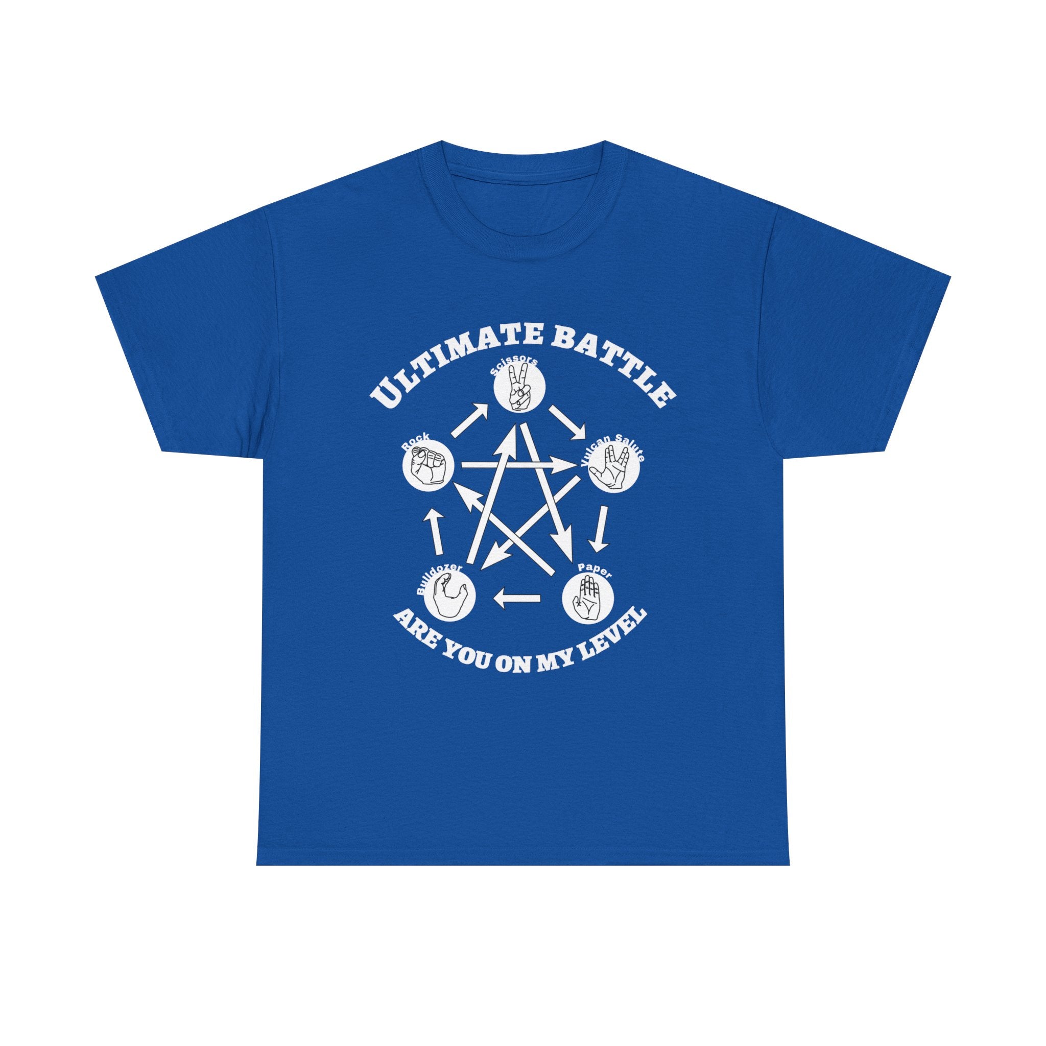 T-Shirt — "Ultimate Battle: Are You On My Level?" Graphic Tee (Rock–Arcade Gaming Vibe)
