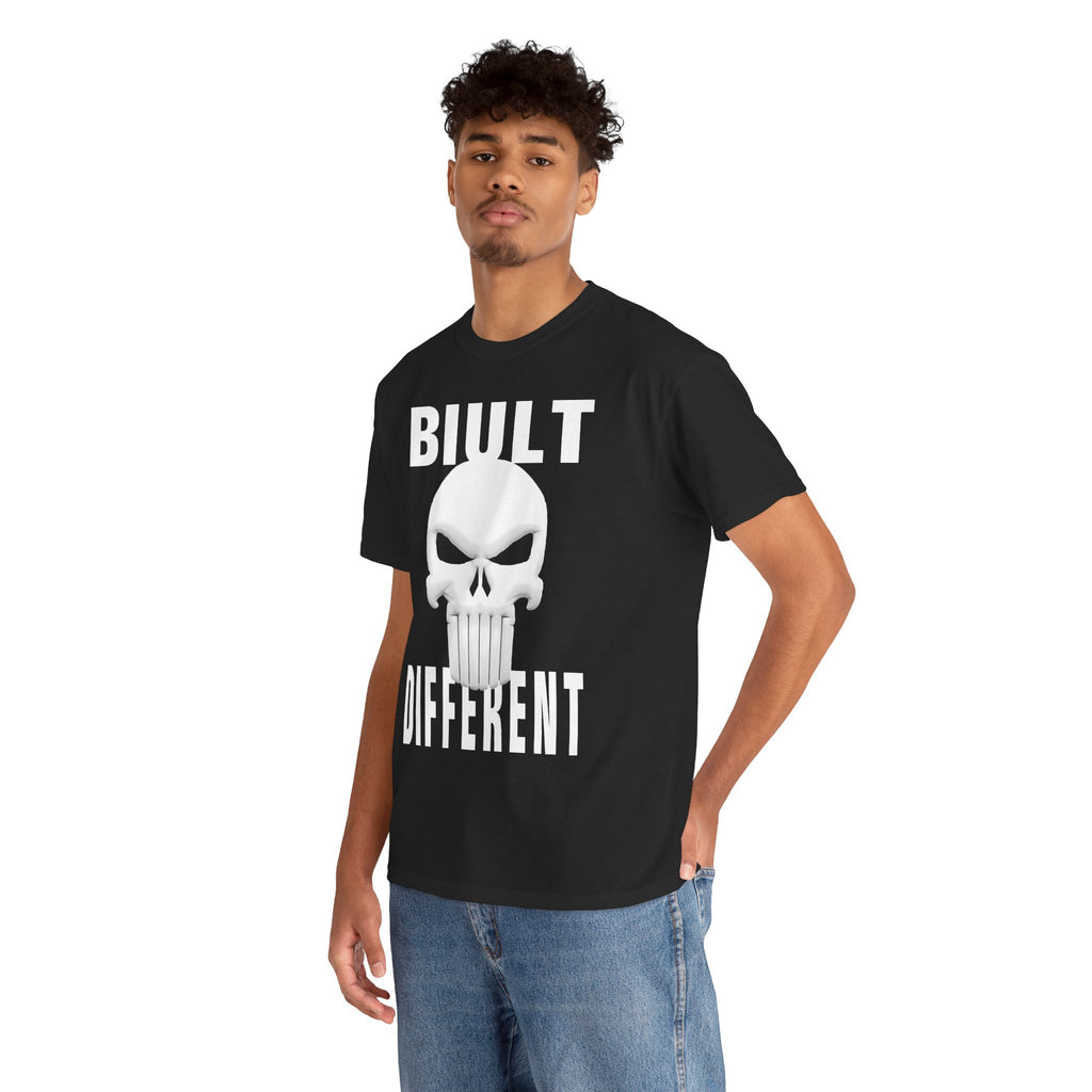 Built Different Skull T-Shirt — Bold Graphic Tee for Rebels & Motorheads