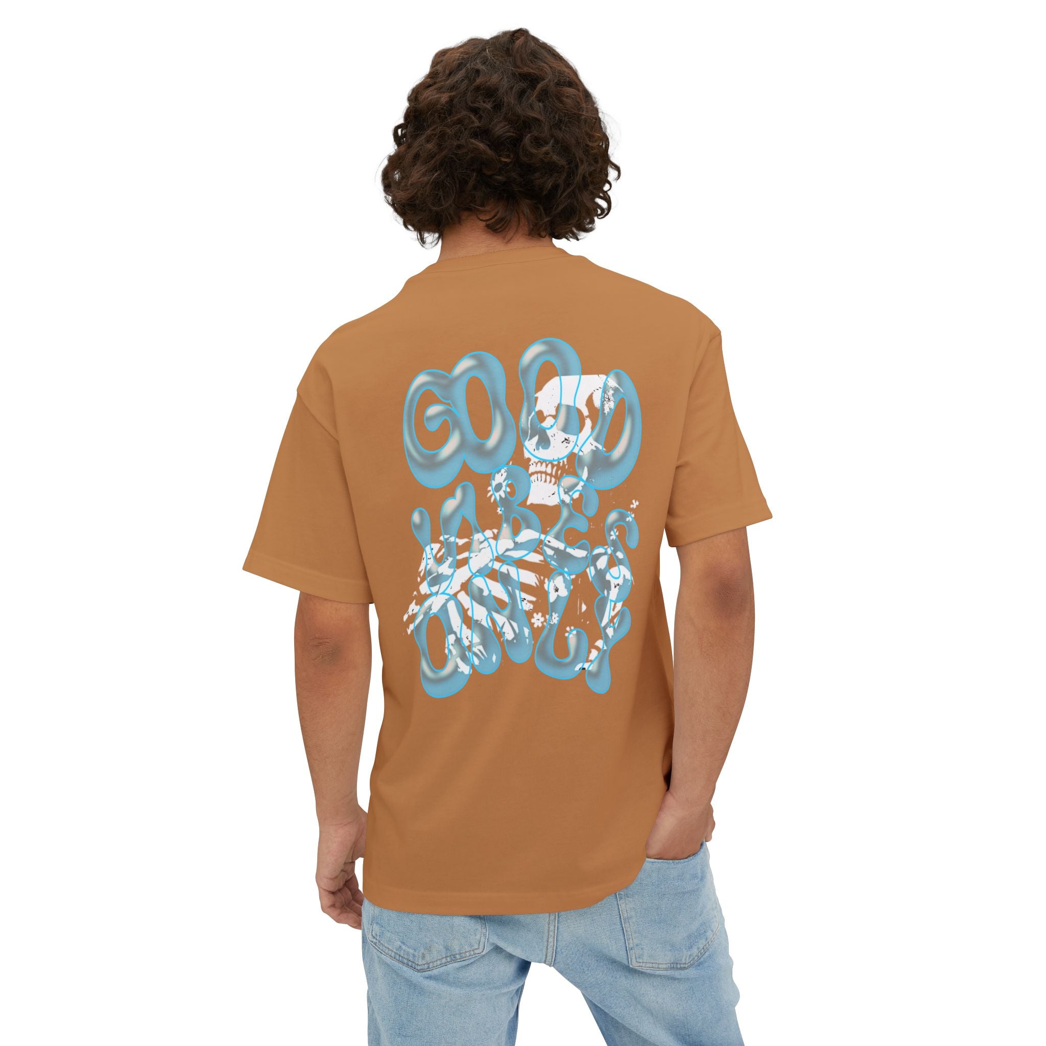 Good Vibes Only Boxy Tee — Oversized Graphic
