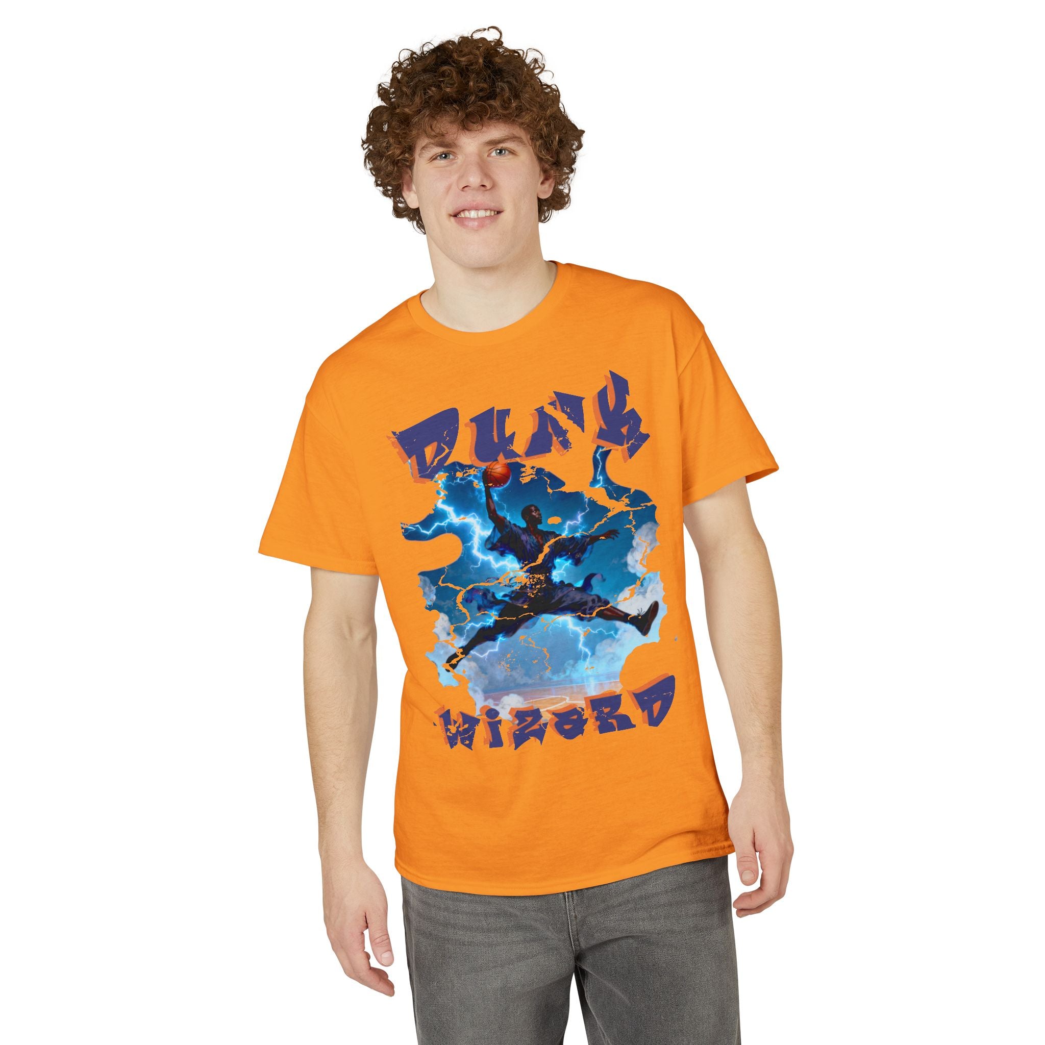 Thunderstorm Jump Graphic T-Shirt — "Pure Wired" Urban Athletic Tee