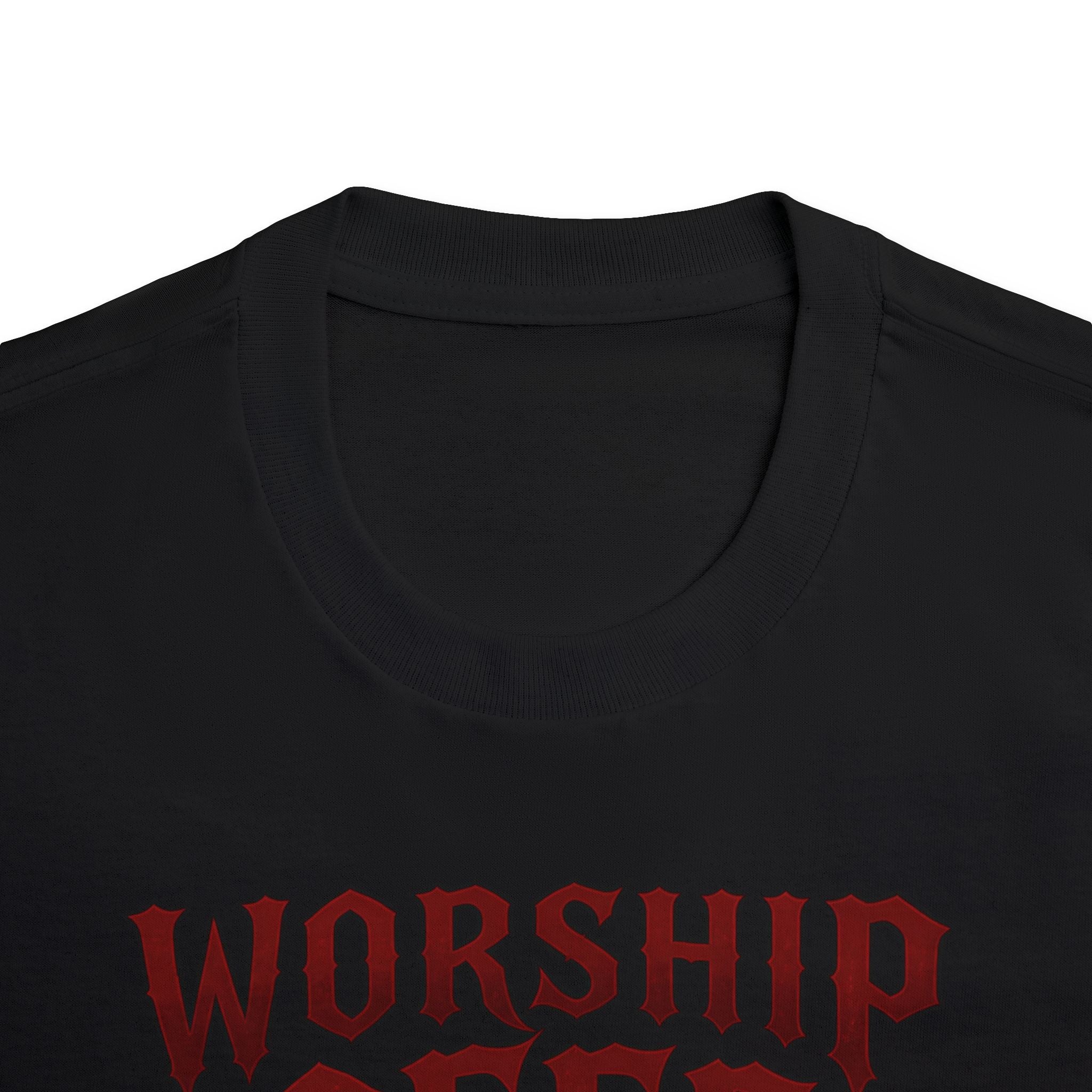 Worship Coffee Tee — "The Dark Lord" Gothic Coffee Shirt