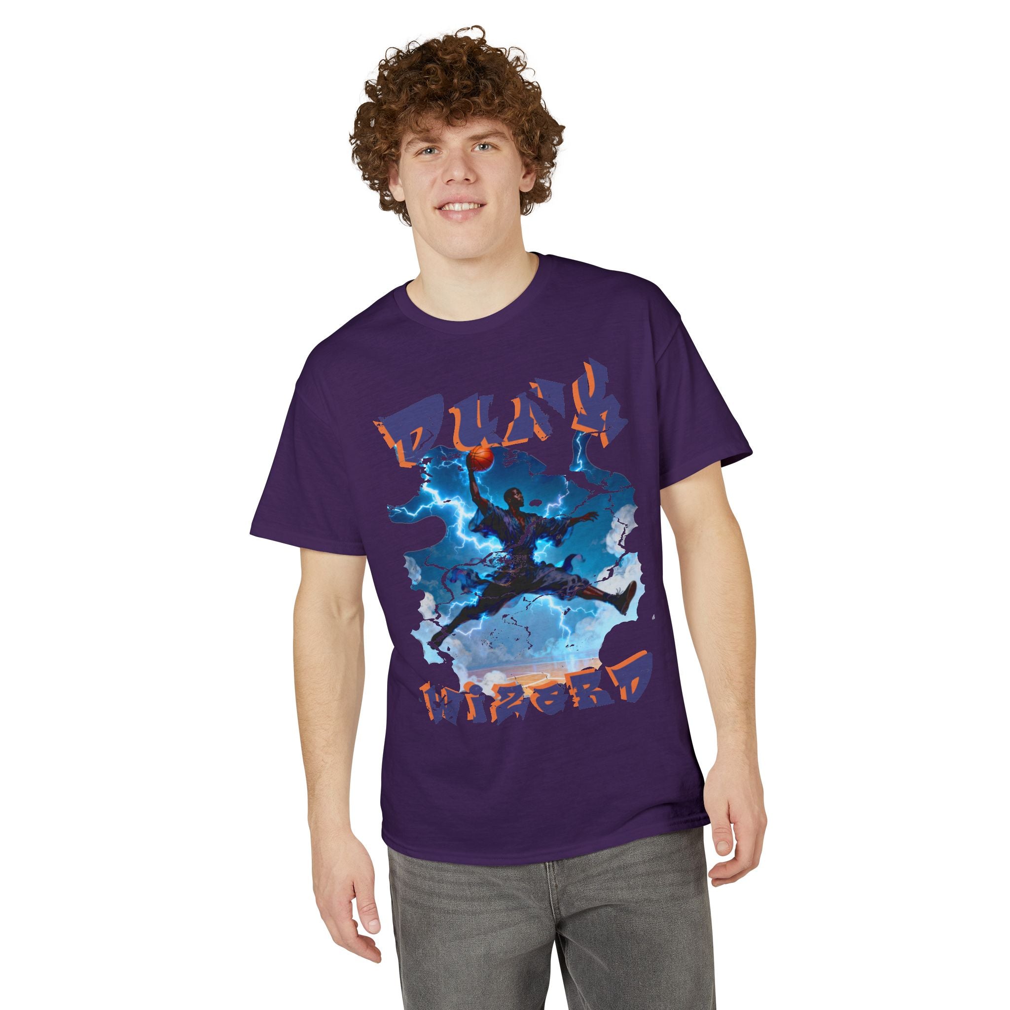 Thunderstorm Jump Graphic T-Shirt — "Pure Wired" Urban Athletic Tee