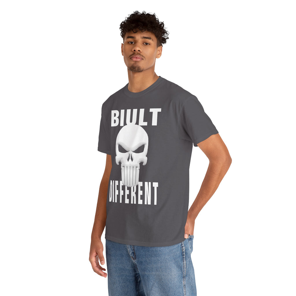 Built Different Skull T-Shirt — Bold Graphic Tee for Rebels & Motorheads