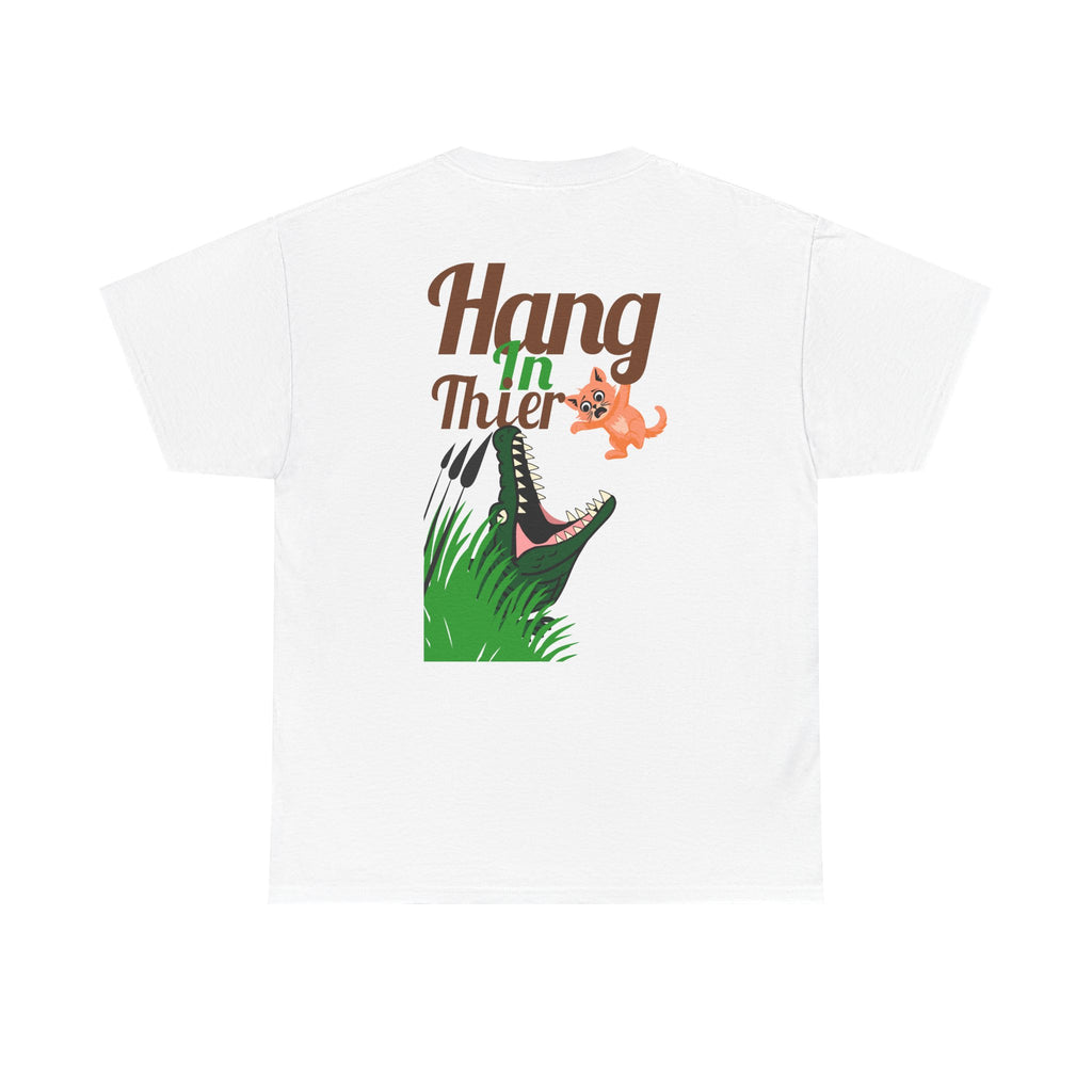 T-Shirt — Motivational Coach / "Hang In There" Alligator Graphic