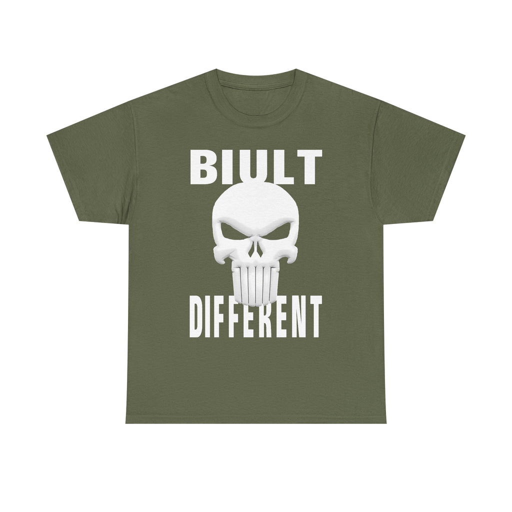 Built Different Skull T-Shirt — Bold Graphic Tee for Rebels & Motorheads