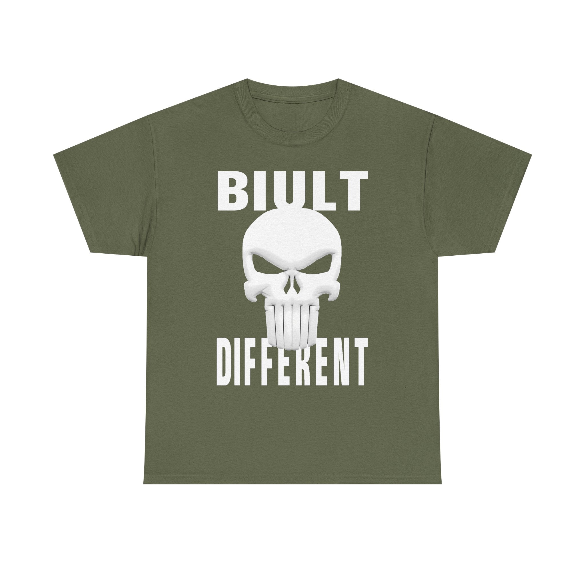 Built Different Skull T-Shirt — Bold Graphic Tee for Rebels & Motorheads