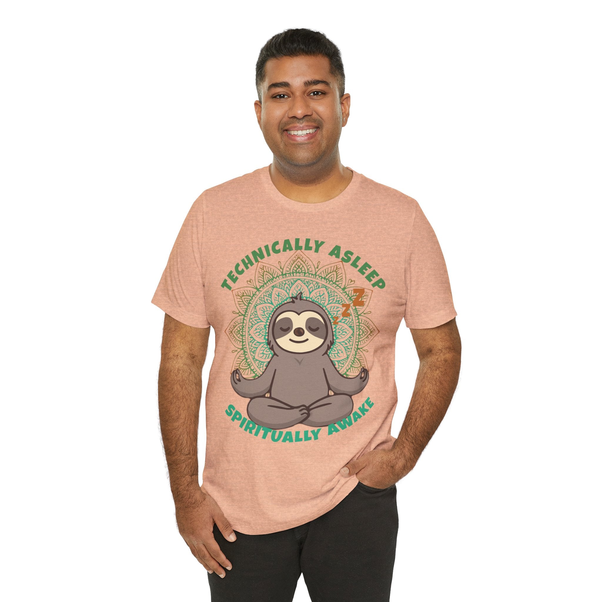 Technically Asleep Spiritually Awake Sloth Tee