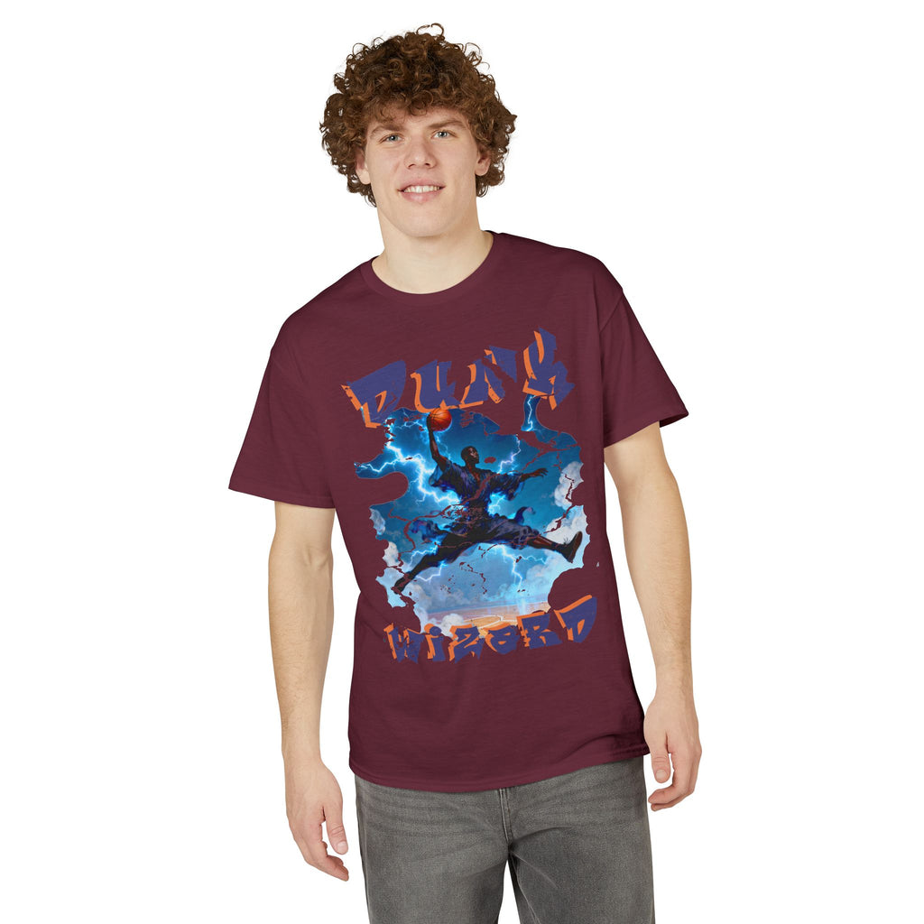 Thunderstorm Jump Graphic T-Shirt — "Pure Wired" Urban Athletic Tee