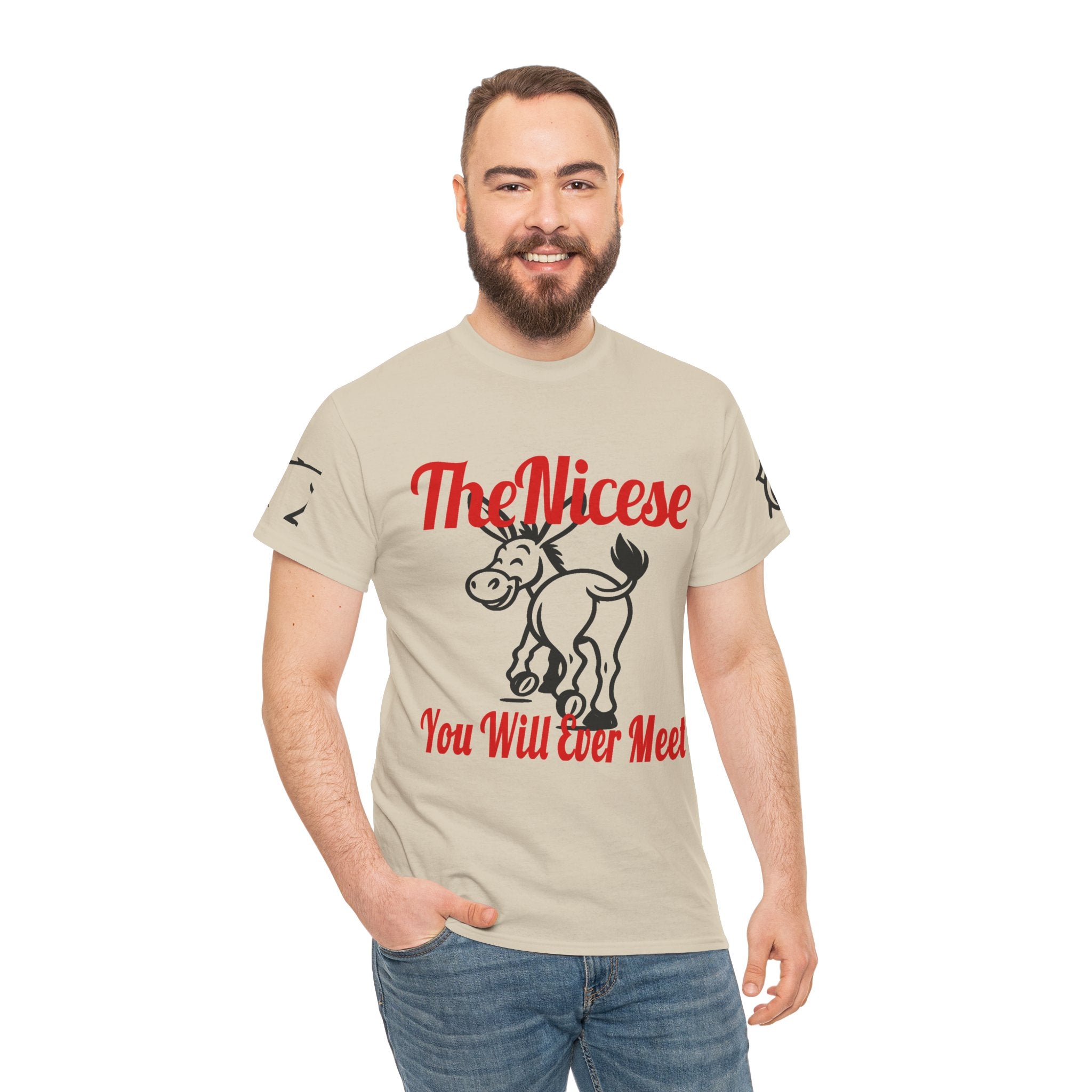 Nice Donkey T-Shirt — "The Nicest You Will Ever Meet" Funny Graphic Tee