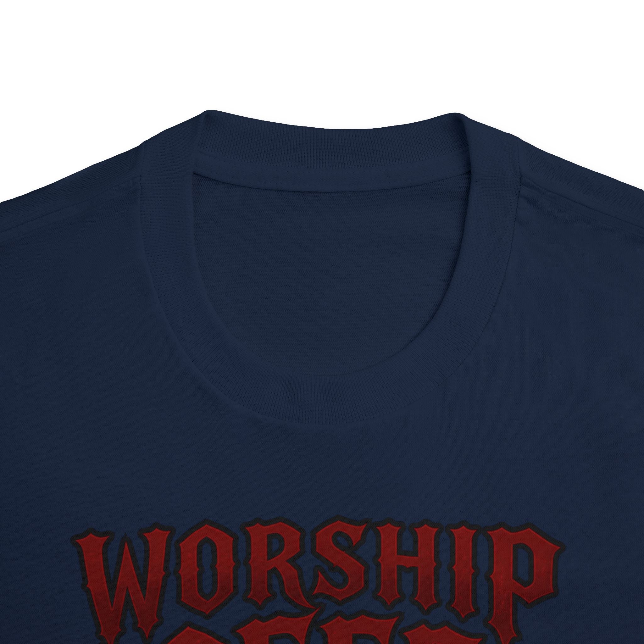 Worship Coffee Tee — "The Dark Lord" Gothic Coffee Shirt