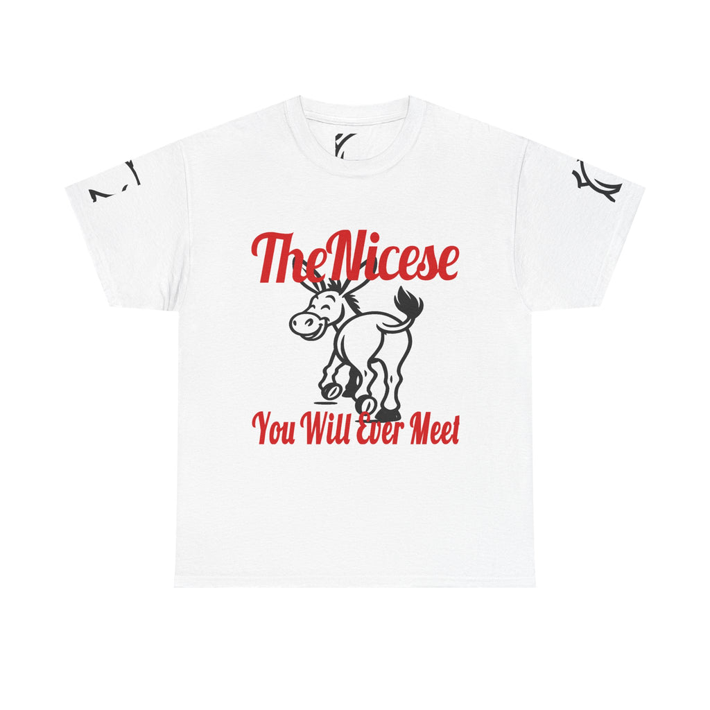 Nice Donkey T-Shirt — "The Nicest You Will Ever Meet" Funny Graphic Tee