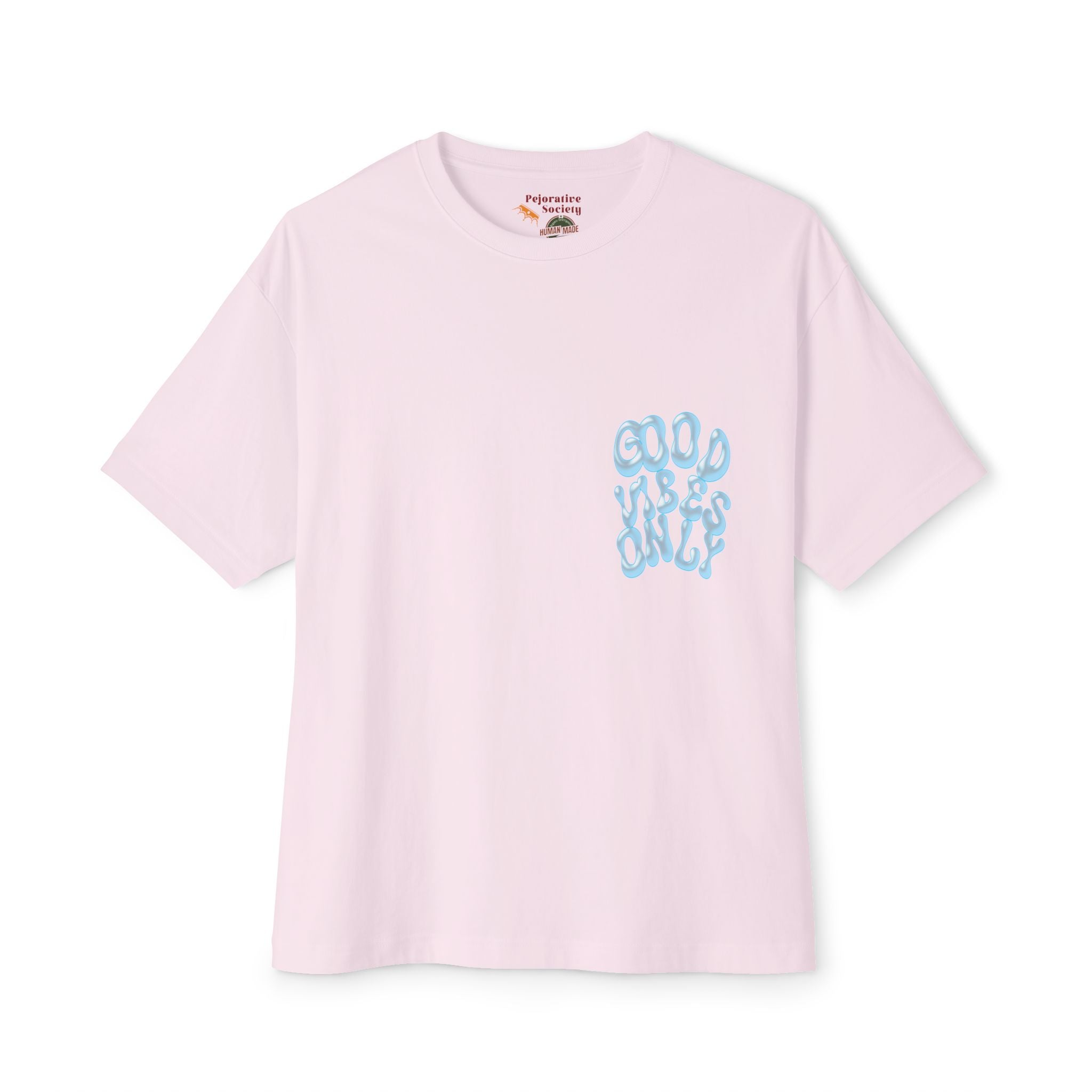 Good Vibes Only Boxy Tee — Oversized Graphic